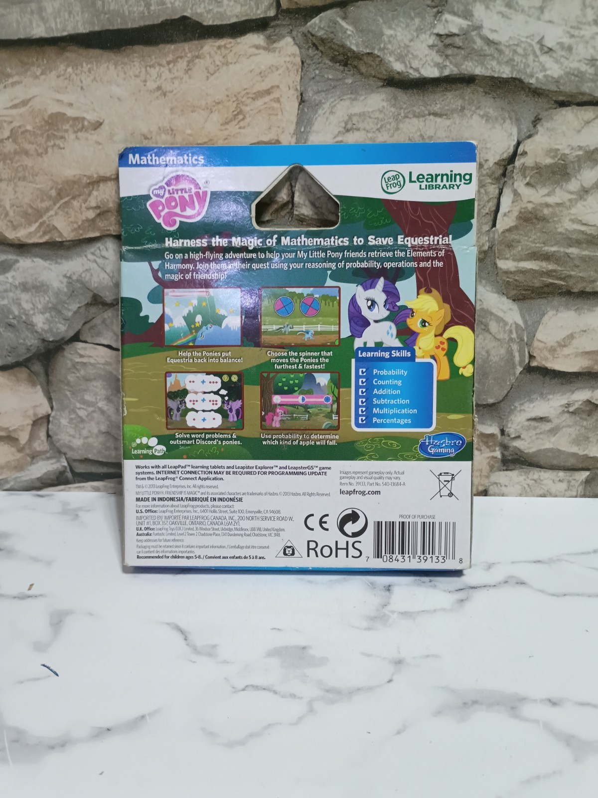 My Little Pony Friendship is Magic Leap Frog Explorer Mathematics Learning Game!