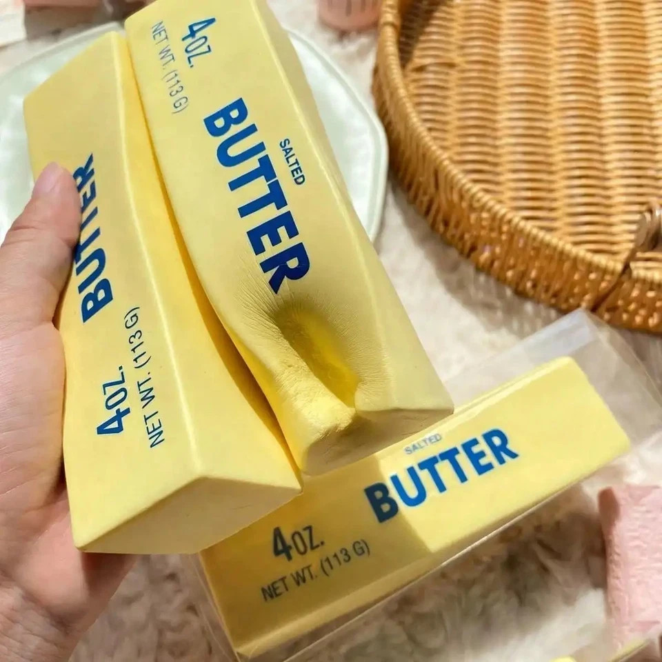 ✅ 1pc Butter Stick Squishy Fidget Toy Soft Stress Relief ADHD Anxiety Squeeze ✅