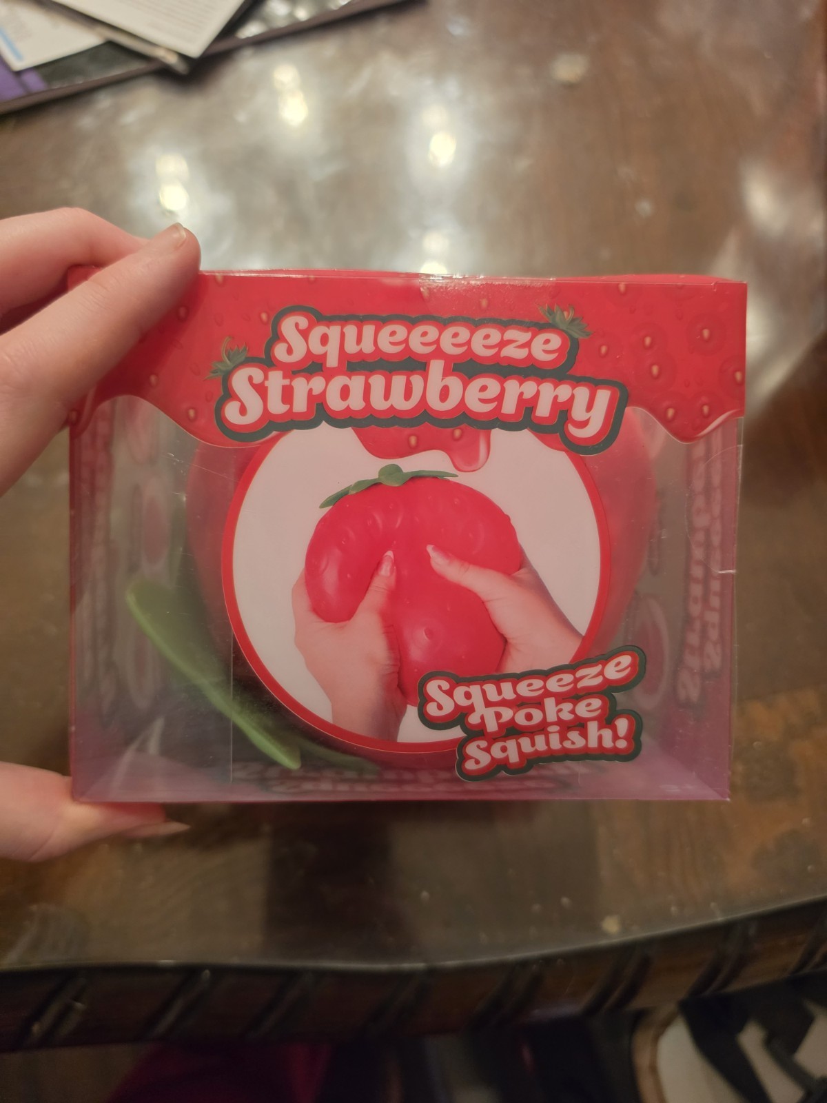 Sunny Days Jumbo Squeezy Strawberry Squishy Toy Stress Relief Sensory Fun