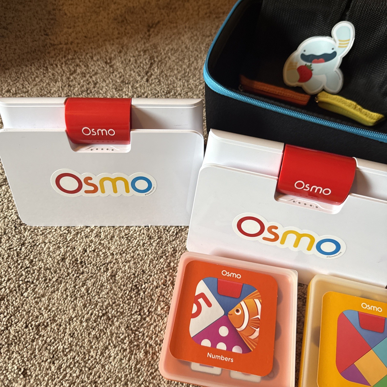 Osmo Genius Kids Learning Educational Game System And Case Large LOT for IPAD