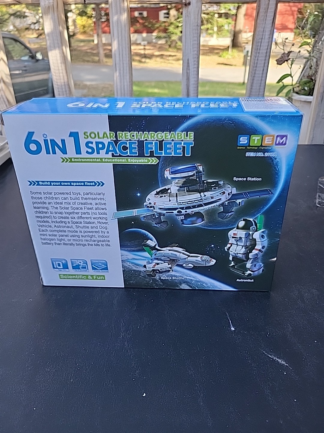 STEM 6 in 1 Solar Rechargeable Space Fleet Robots Learning Kit DIY Science NEW