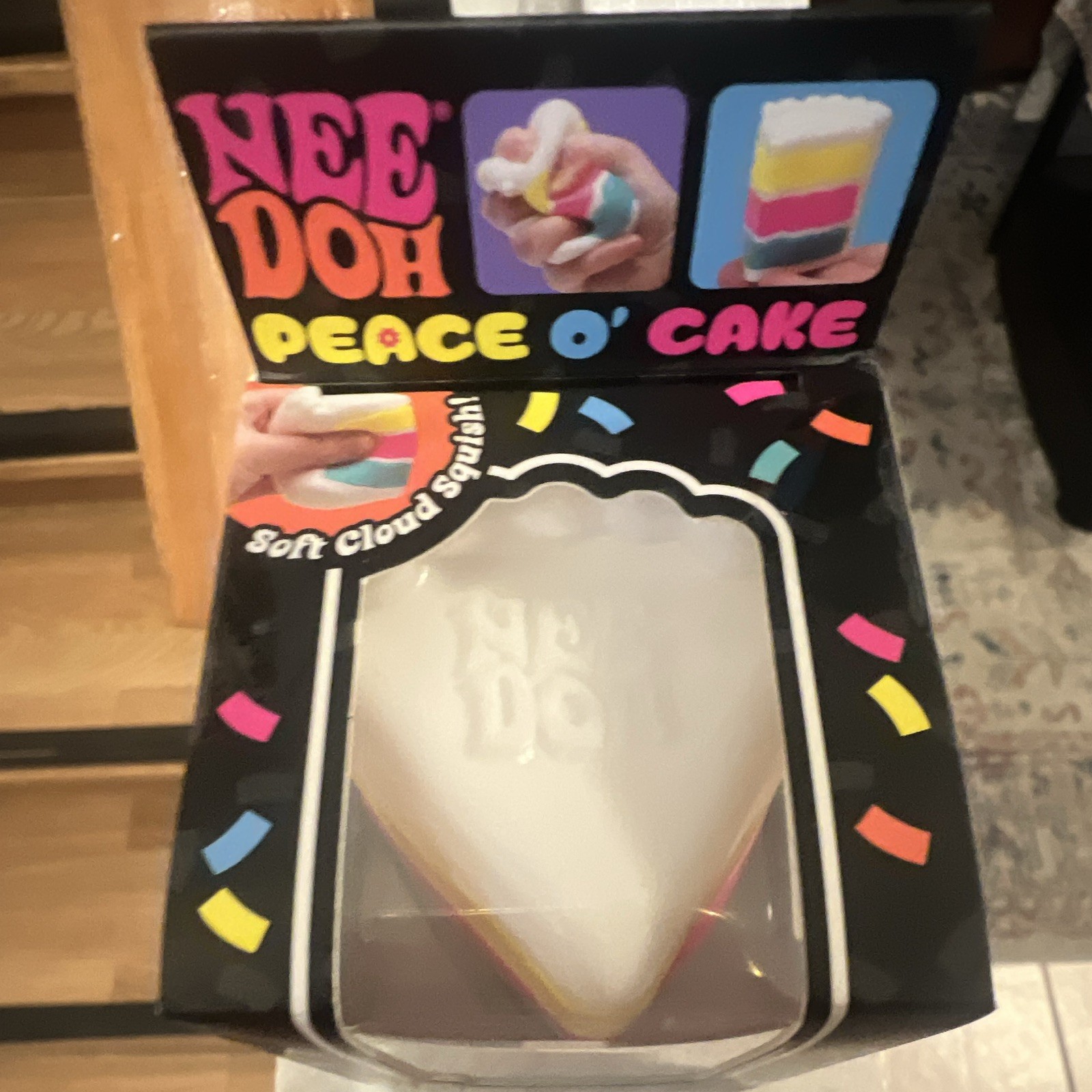 Schylling Nee Doh Peace O’ Cake Soft Cloud Squish Squeeze Toy, 4-7 26008NAB