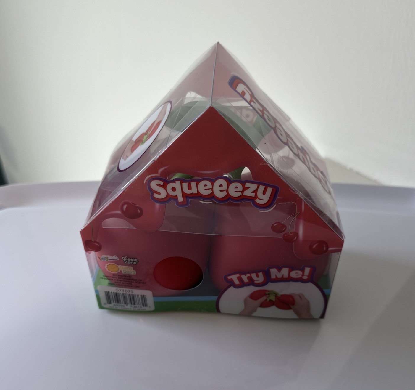 Sunny Days Squeeezy Cherries Viral Squish Squishy Fidget Toy Jumbo