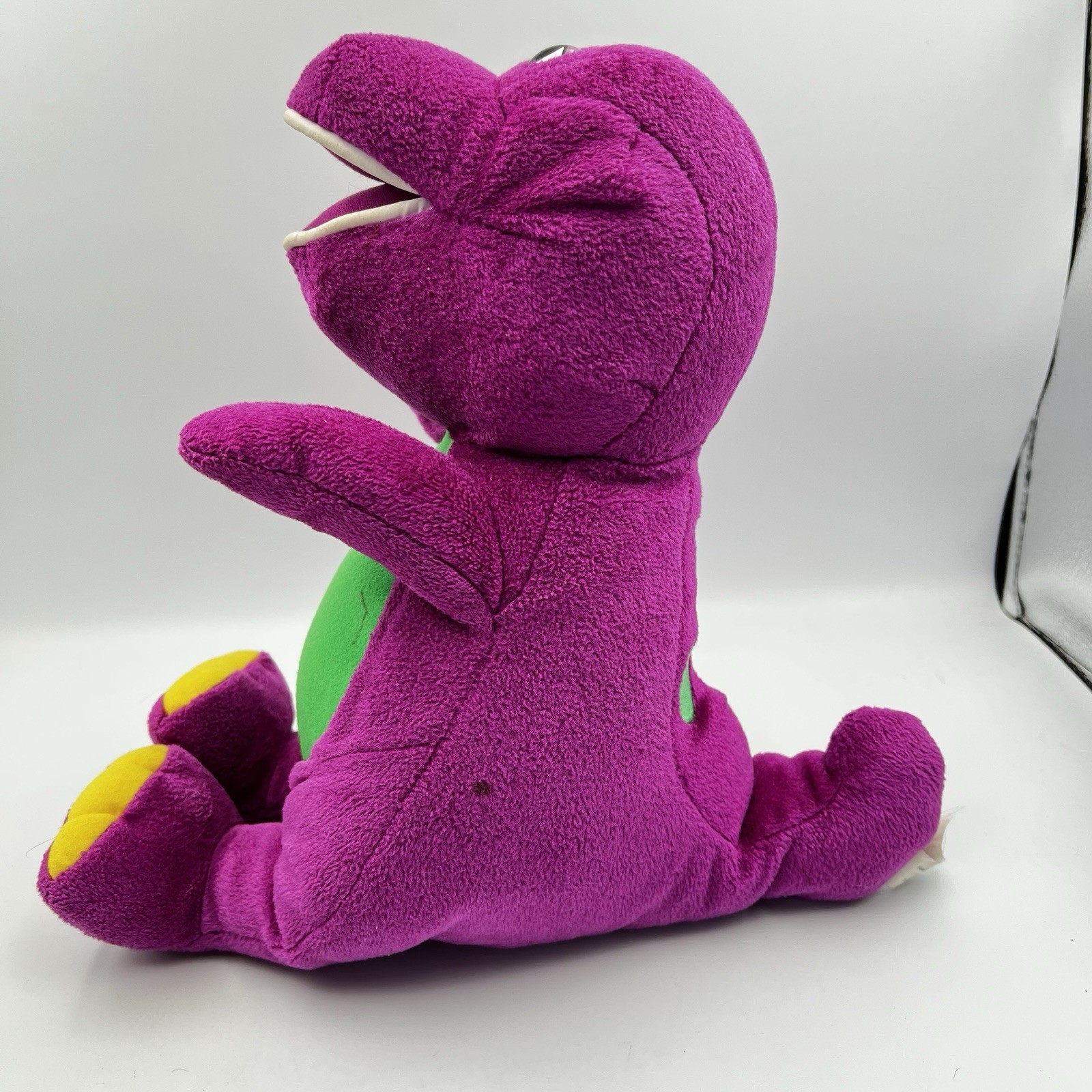 Vintage Fisher Price Mattel Barney 2001 Interactive Plush Works Talks Lights Up