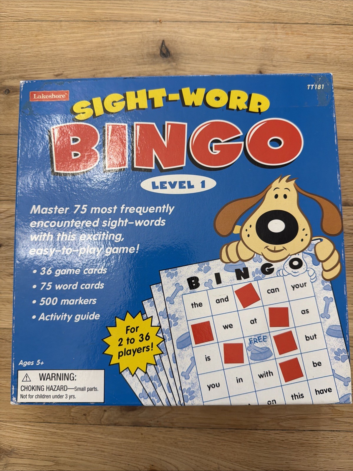 LAKESHORE Sight-Word Bingo Game Level 1