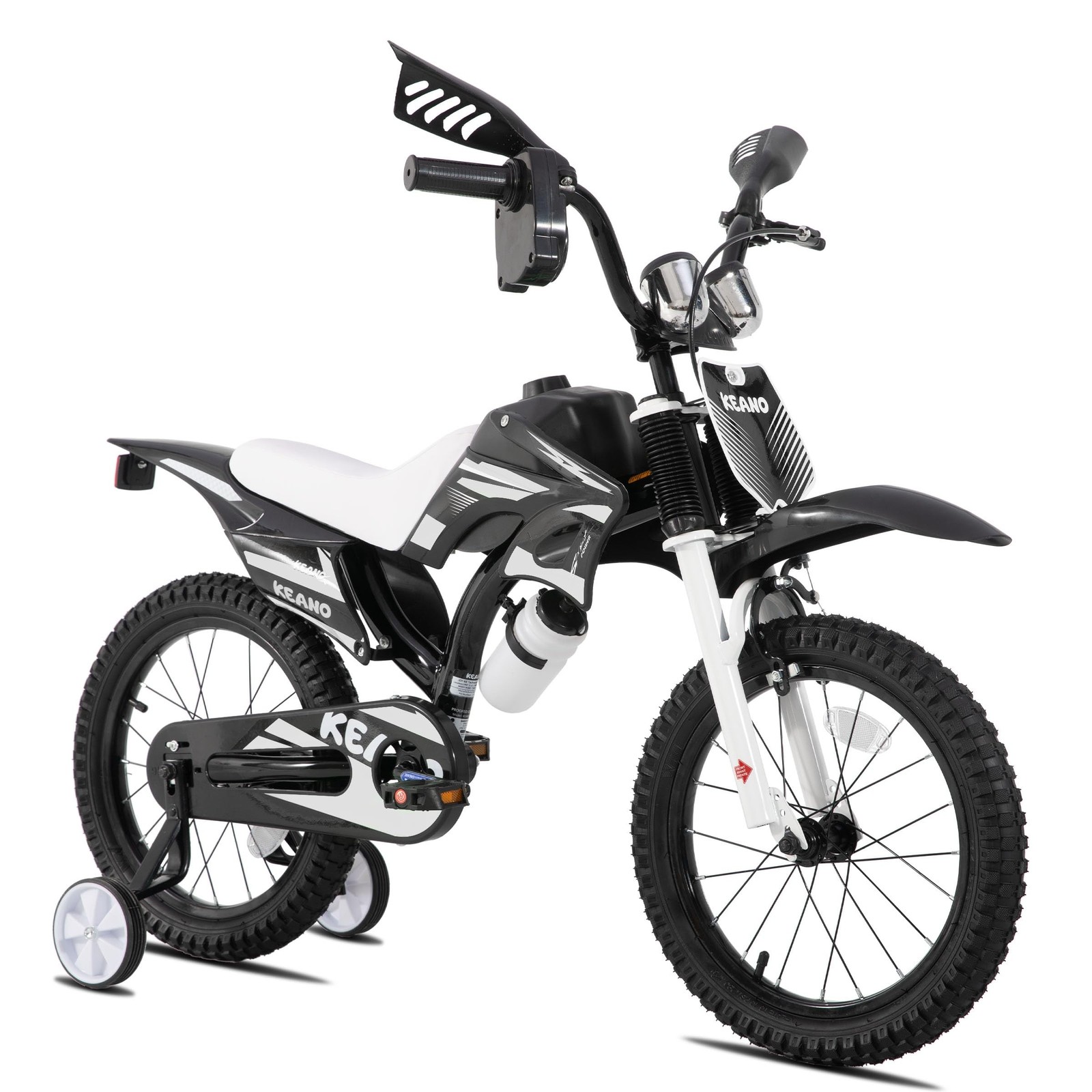KEANO Motocross Style Kids Bike for Boys Girls Ages 3-7 Years, 12 & 16 Inch B…