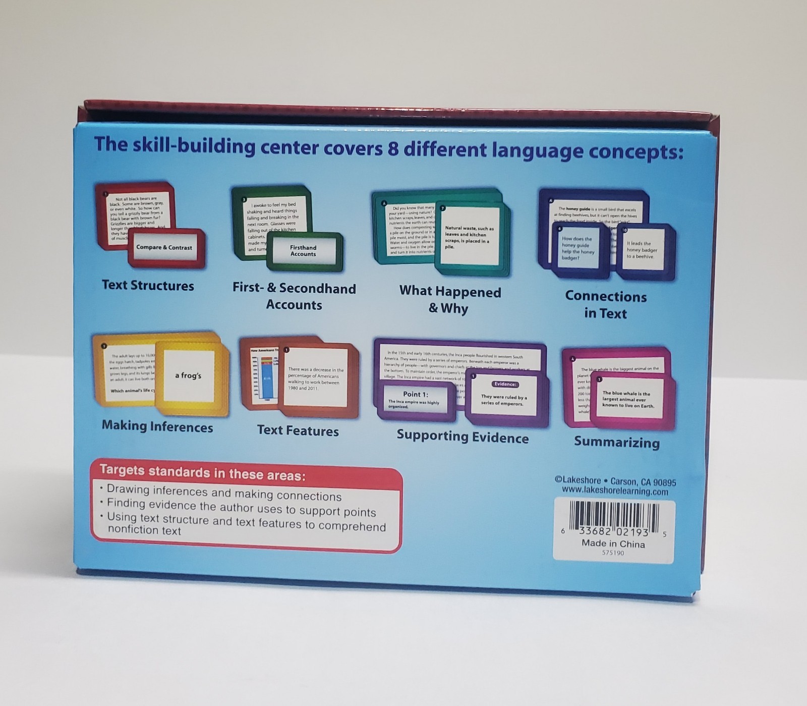 Lakeshore Learning Match And Sort Language Quickies 3 piece set- Grades 4-5