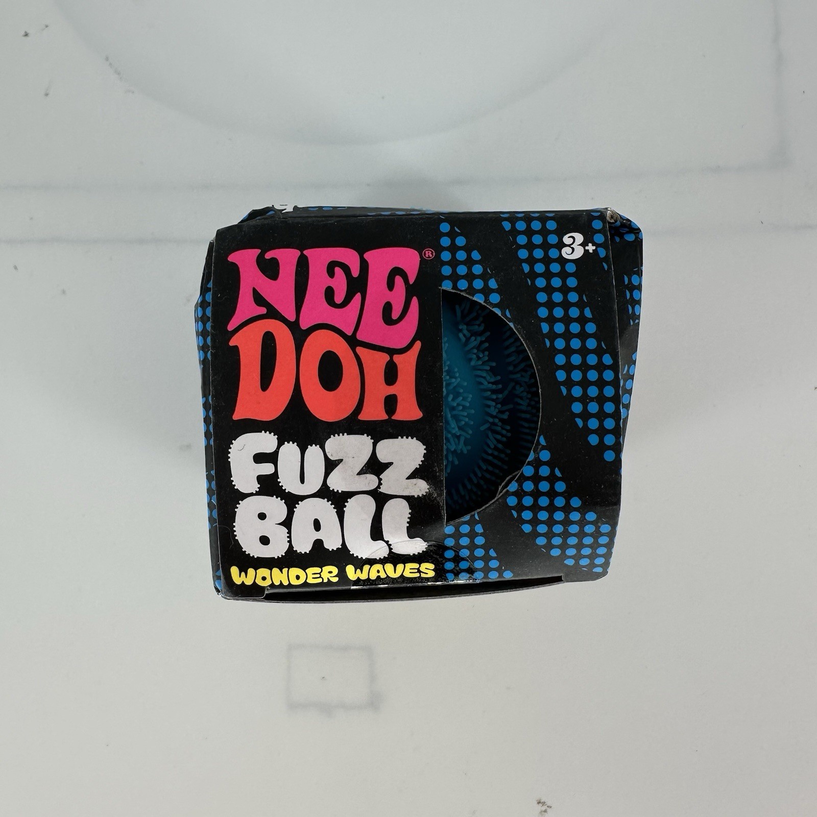 AUTHENTIC 🔥 Needoh Wonder Waves RARE Blue Fuzzball New Squishy Toy Tiktok Viral