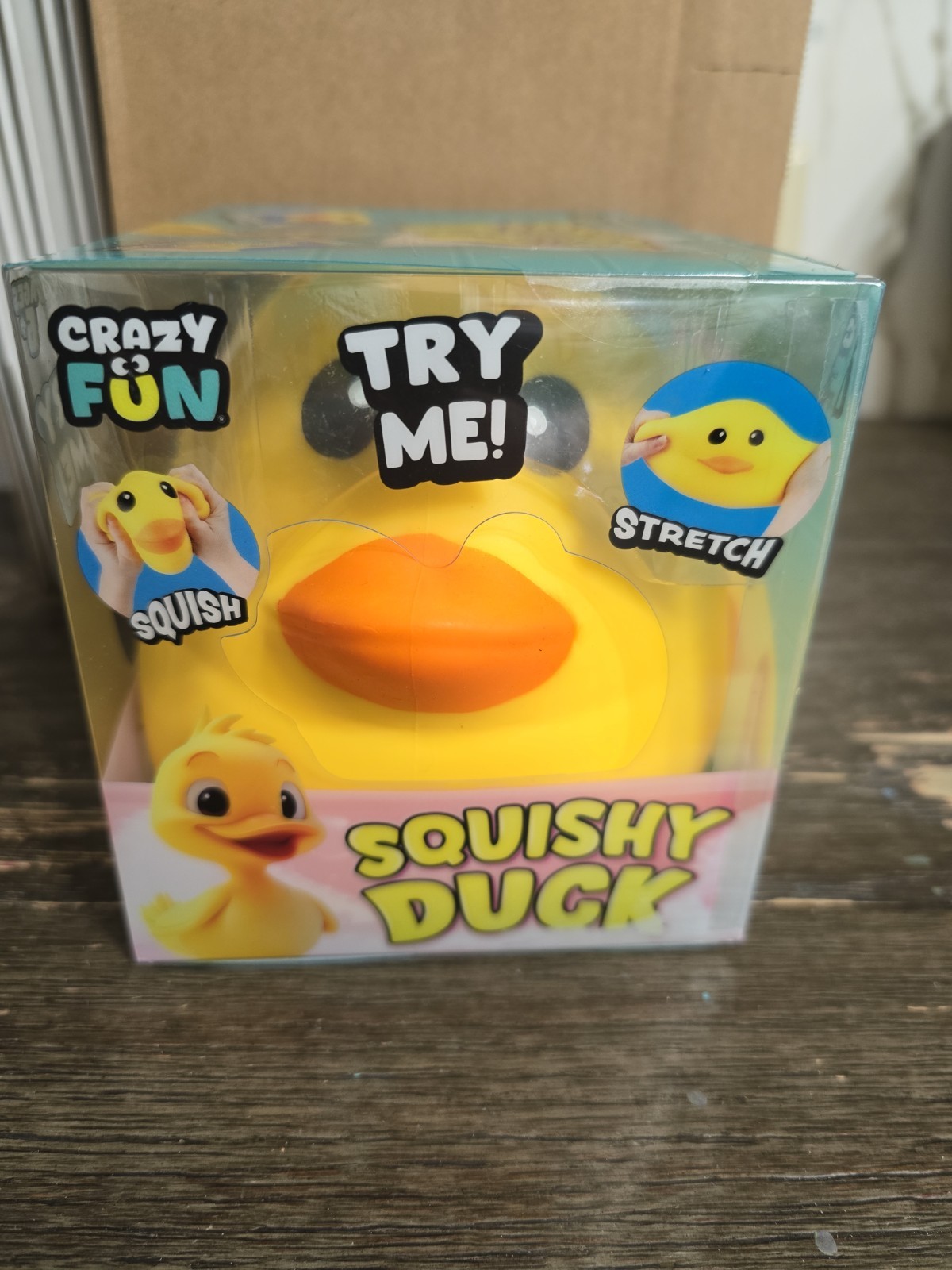 RMS Crazy Fun Squishy Duck Yellow Stretchy Squishy – New