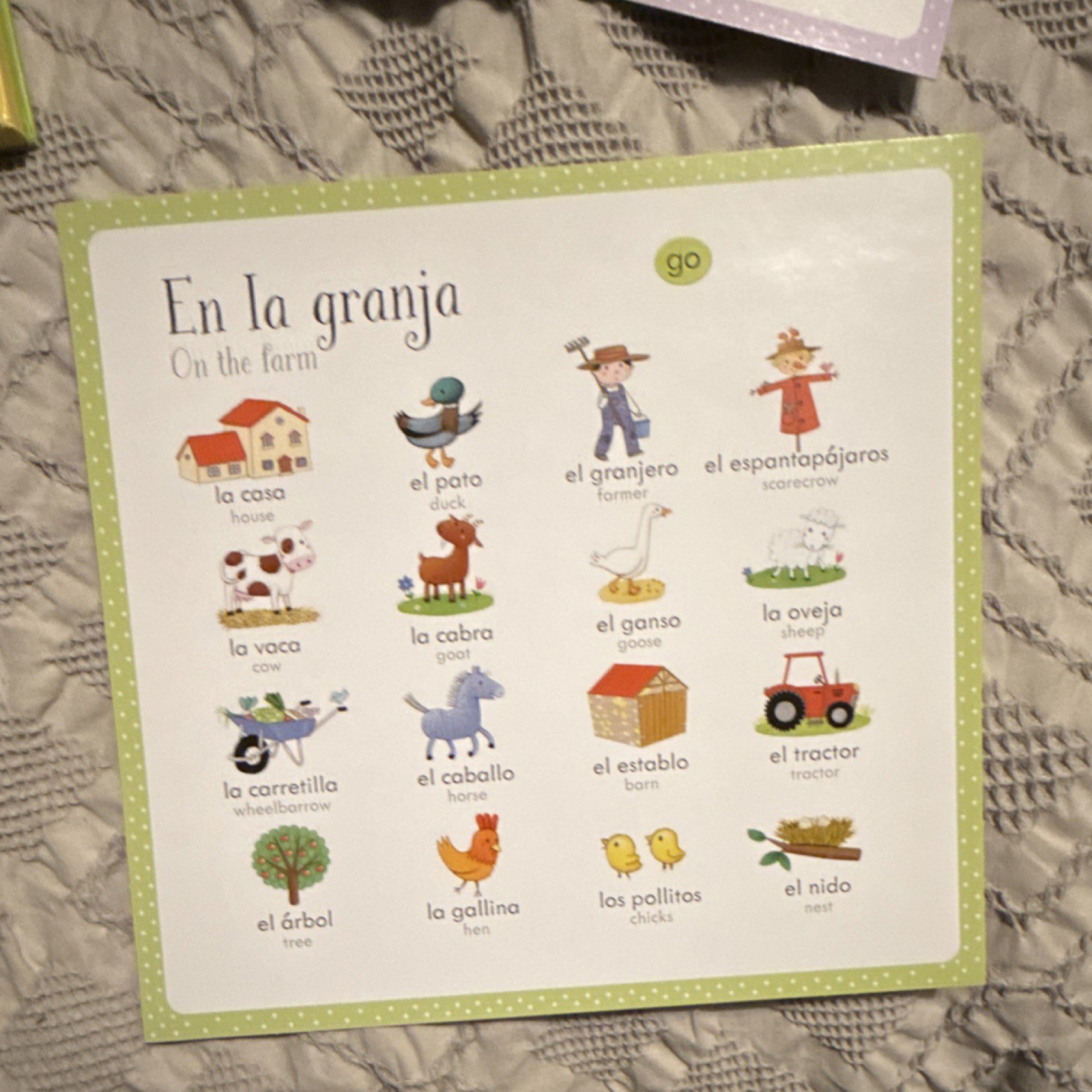 Usborne Listen and Learn First Spanish Words Interactive Educational Book