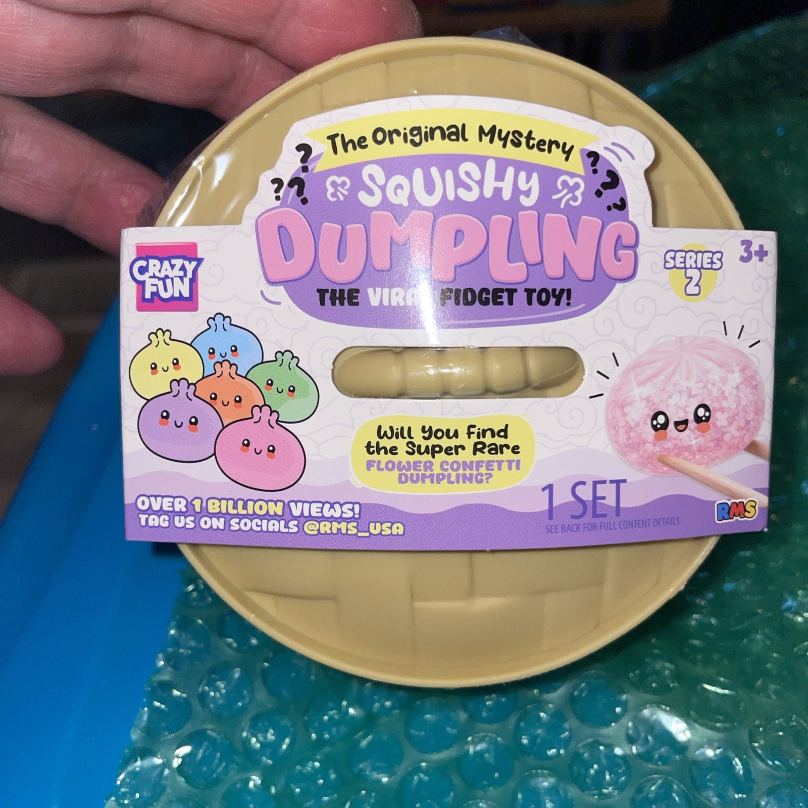 RMS Squishy Mystery Dumpling FLOWER CONFETTI Series 2 VIRAL Fidget TikTok NEW