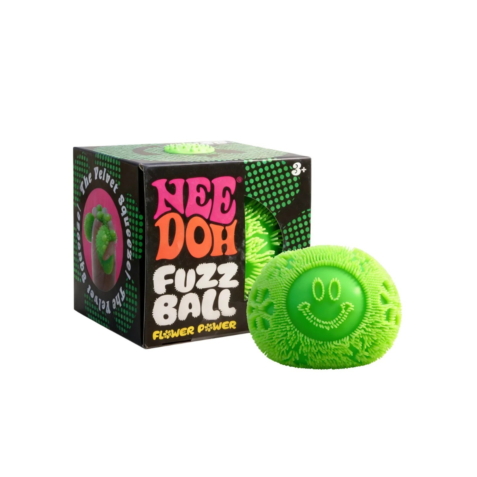 Schylling Fuzz Ball Flower Power Fidget Cube Squishy Stress ADHD Focus