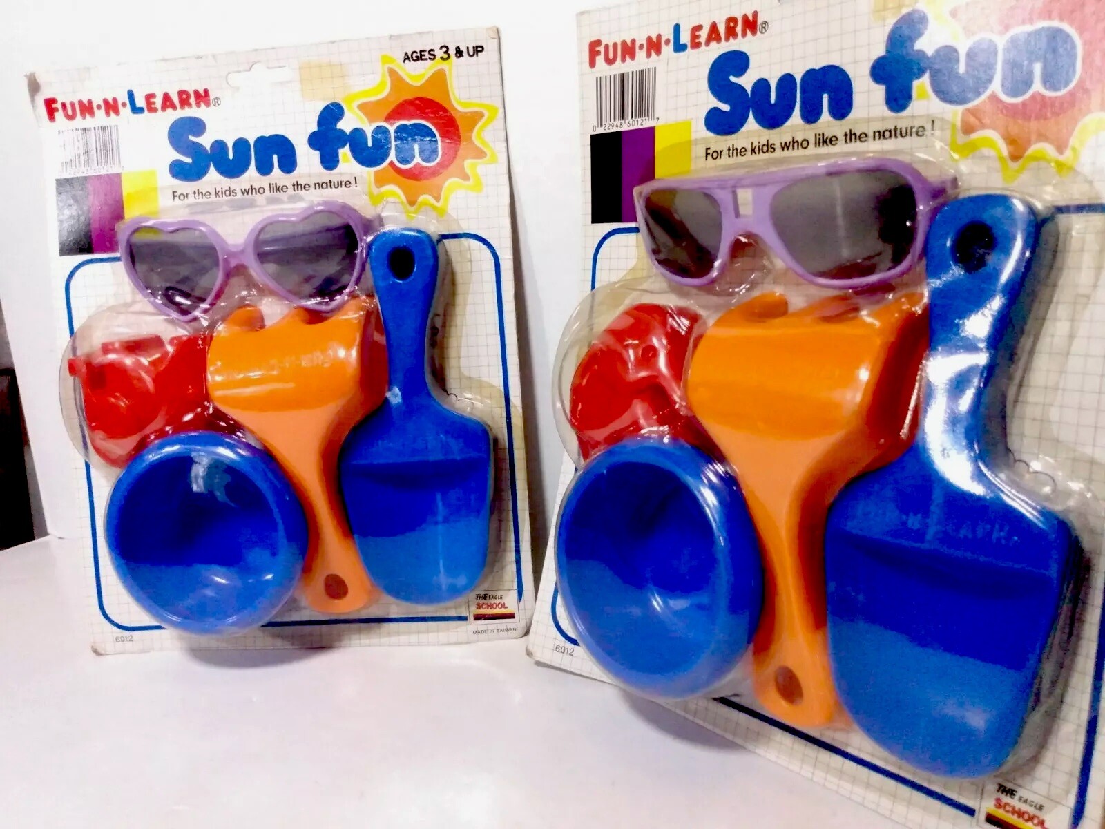 Lot Of 2 The Eagle School Fun N Learn Sun Fun New Collectible Beach Toys Taiwan