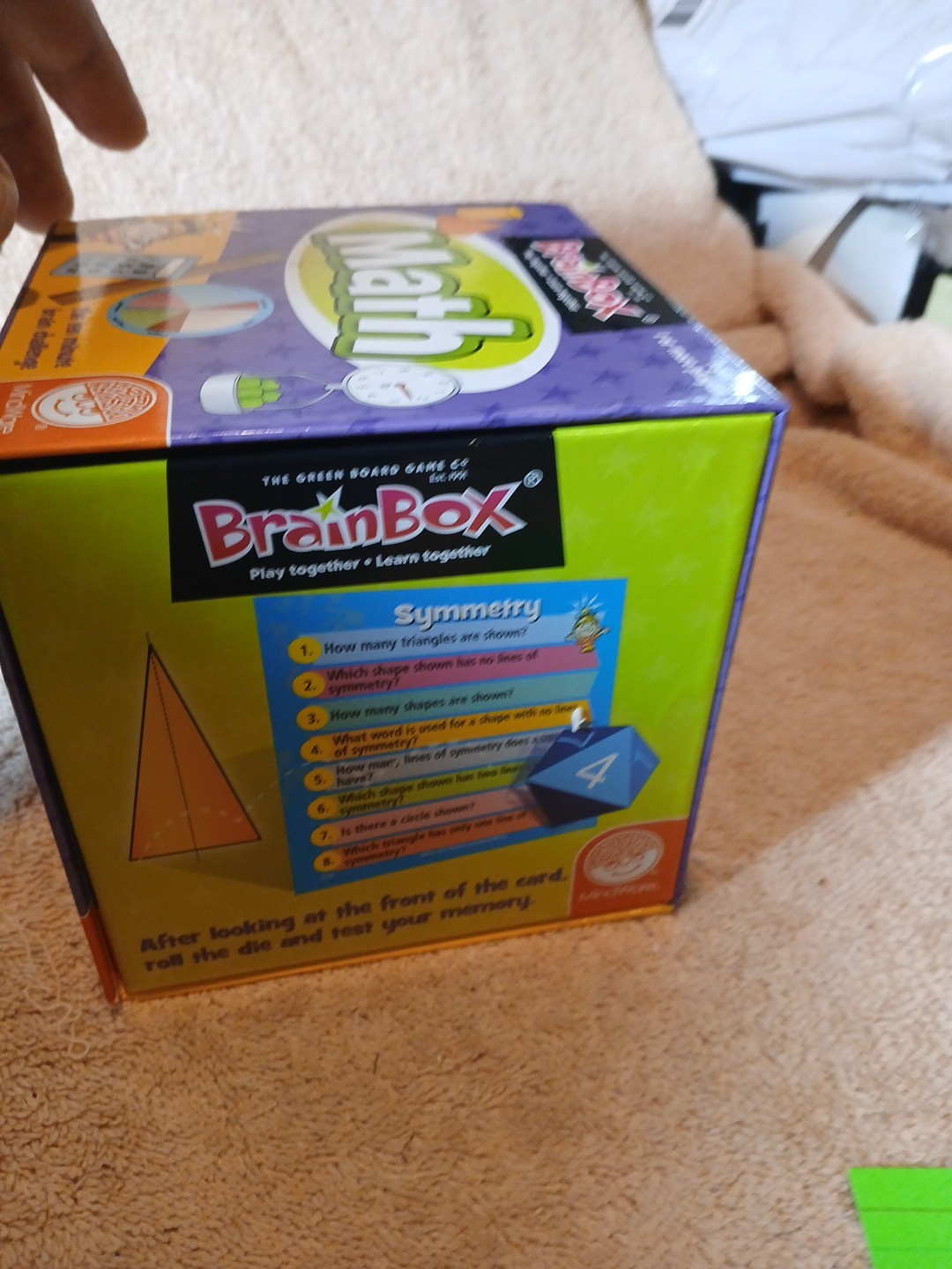 Mindware Brain Box Math Ten minute brain challenge age 8+ NEW Open Box Complete