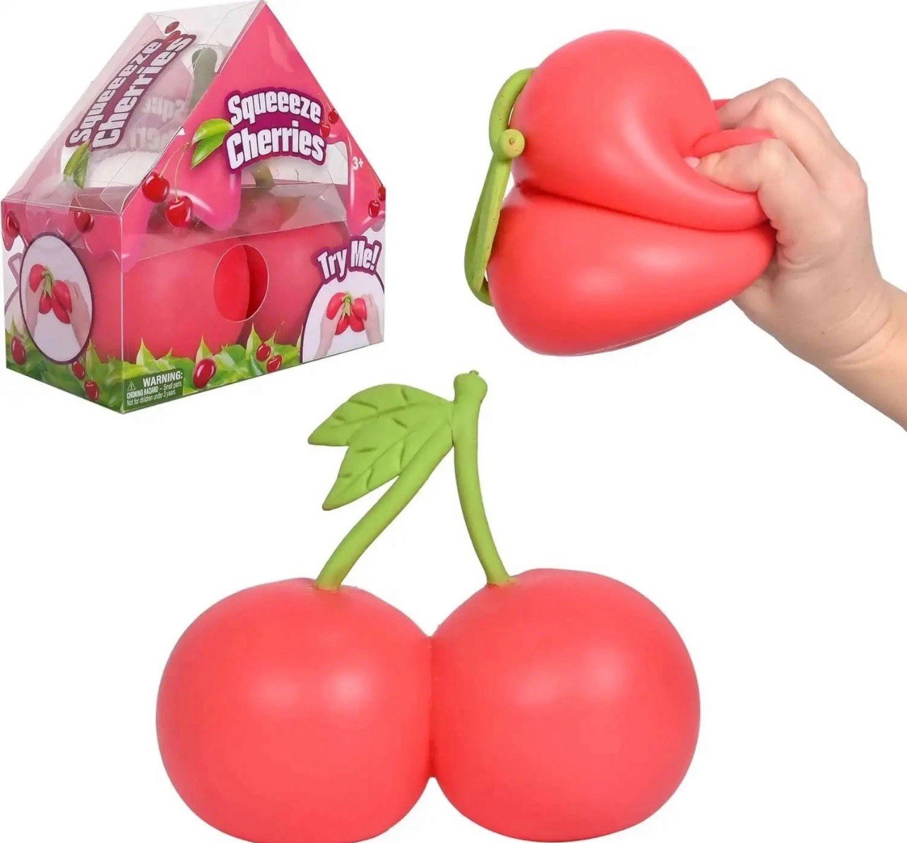 Sunny Days Squeeezy Cherries Viral Squish Squishy Fidget Toy TikTok