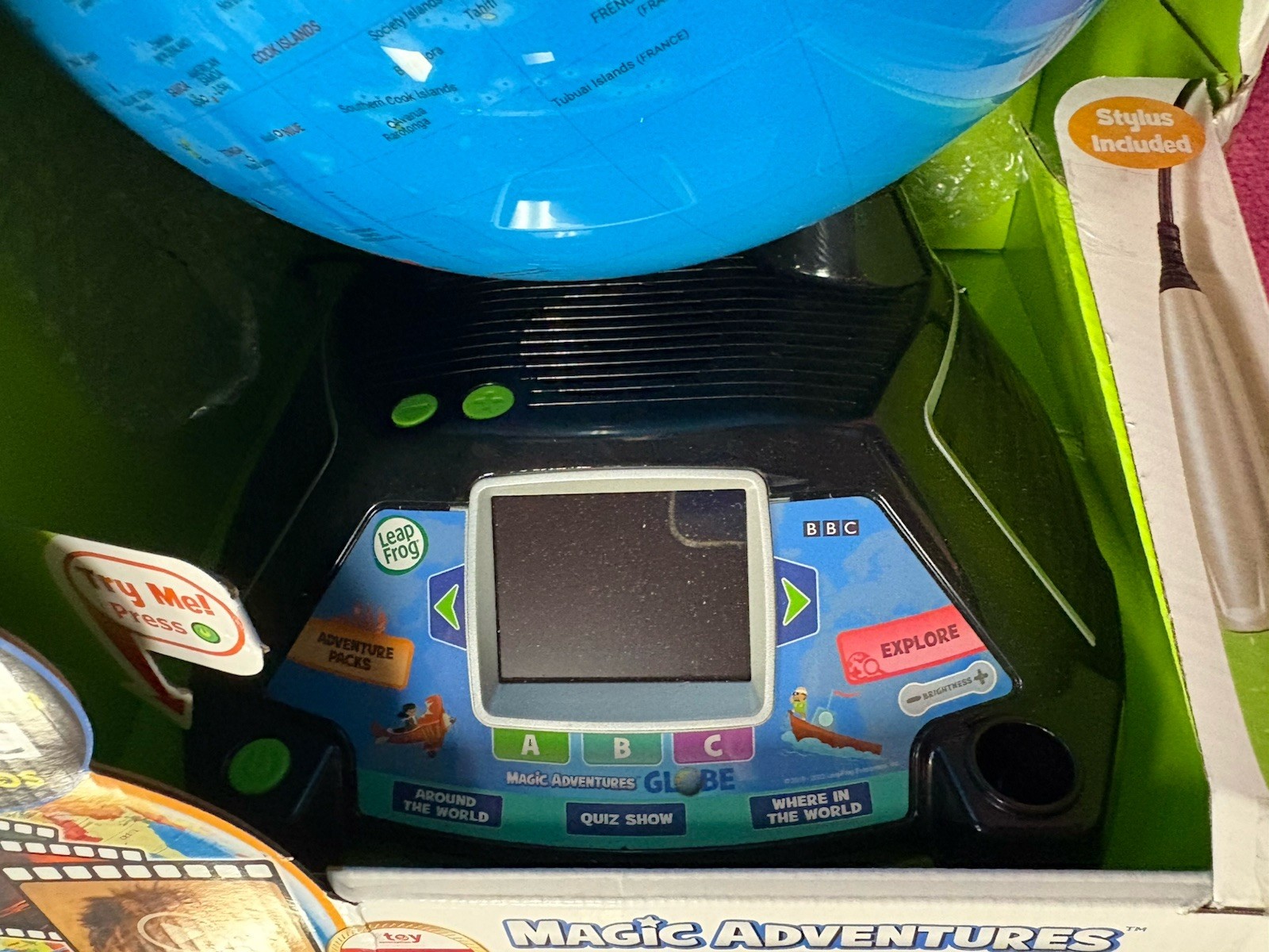 LeapFrog Magic Adventures Globe Interactive Learning System with Stylus