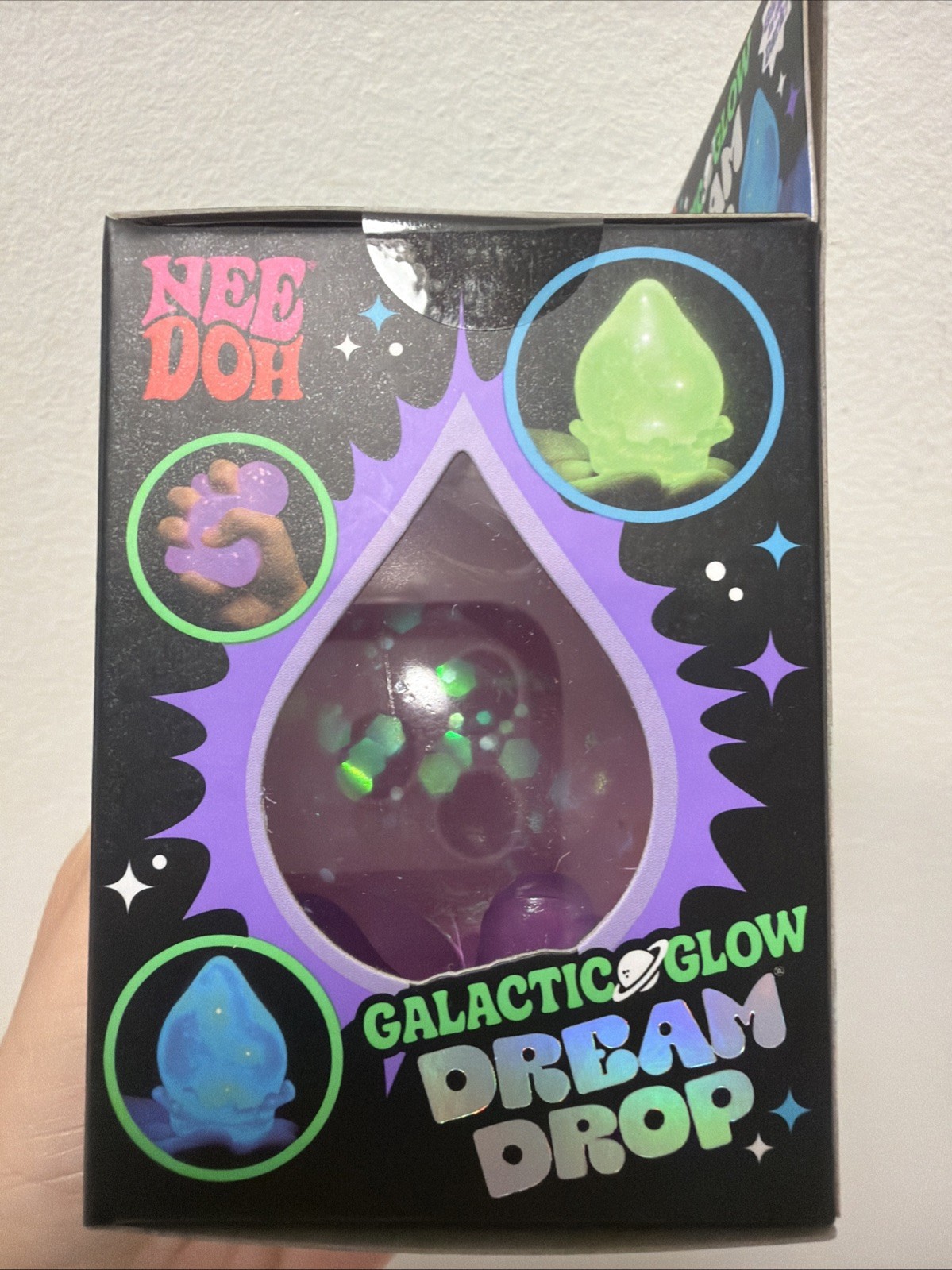 PURPLE Needoh Nee Doh Galactic Glow Dream Drop EXTREMELY RARE AUTHENTIC