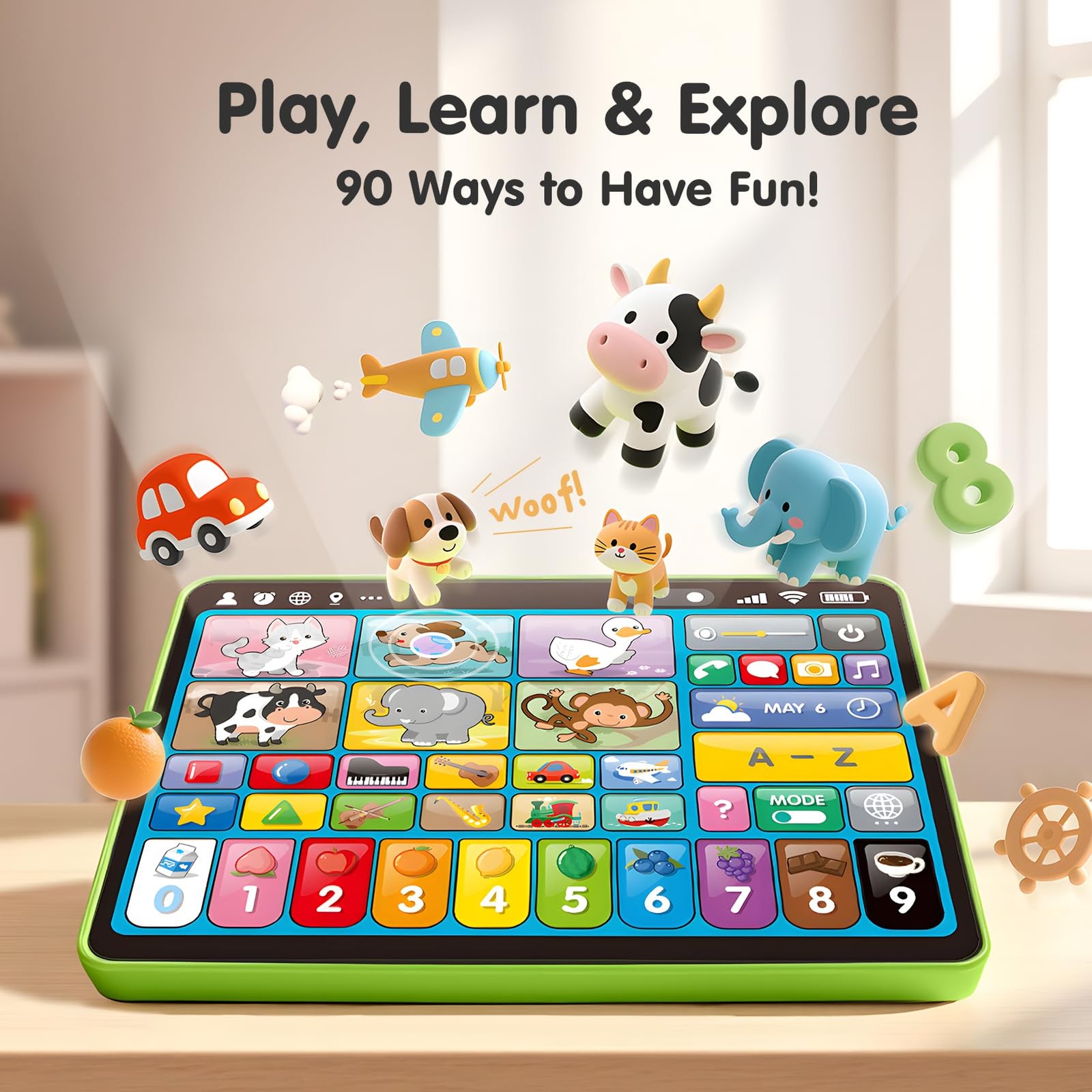 Educational Tablet Learning Pad Electronic Interactive Toy for Kids Toddlers