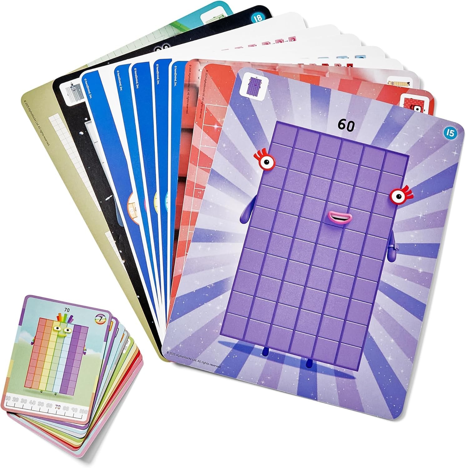 hand2mind Numberblocks Heroes with Zeroes MathLink Cubes Activity Set, Preschool