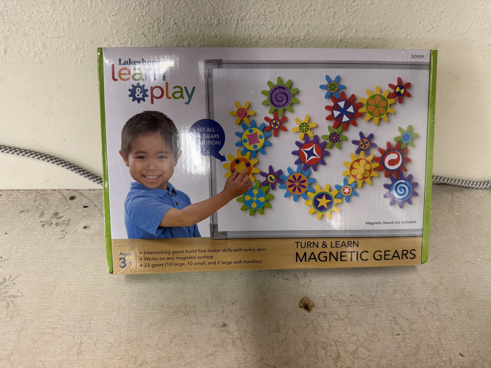 Lakeshore Magnetic Gears Set 22 pcs learn and play STEM Toy Ages 3+ New Sealed