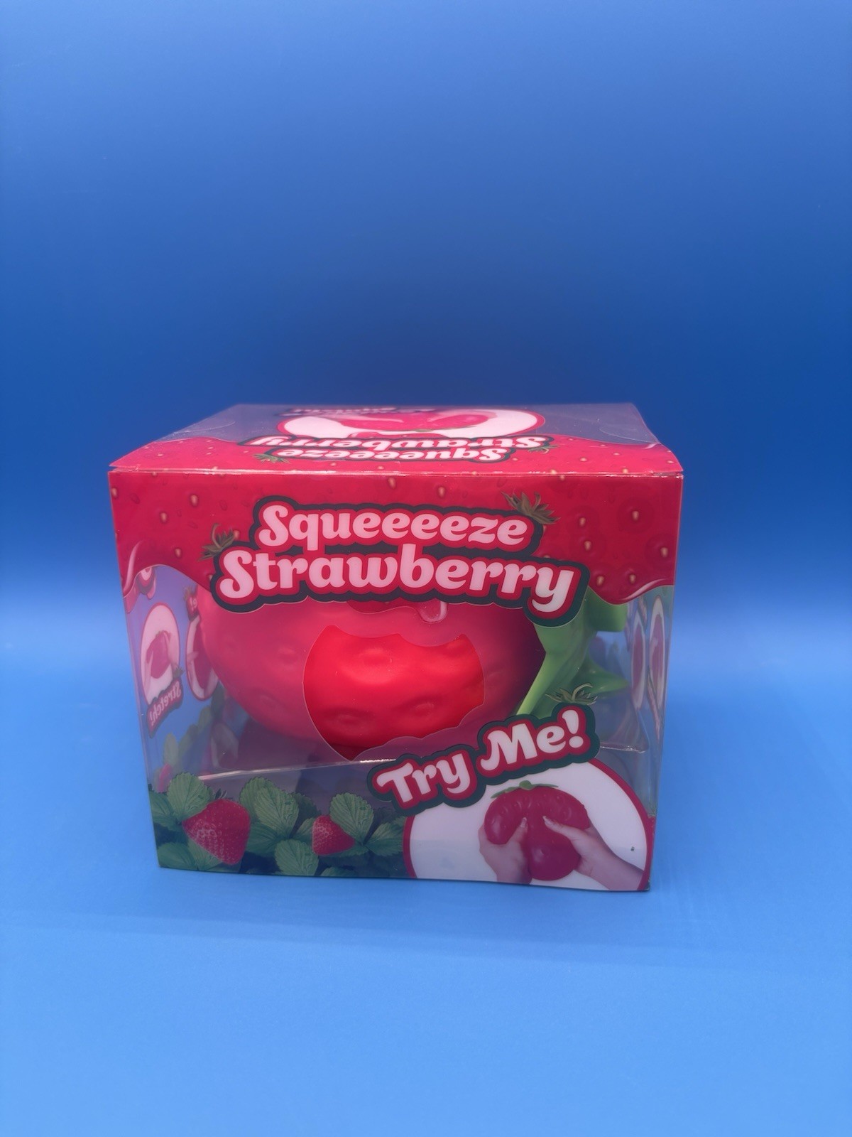 Sunny Days Jumbo Squeezy Strawberry Squishy Toy Stress Relief Sensory Fun