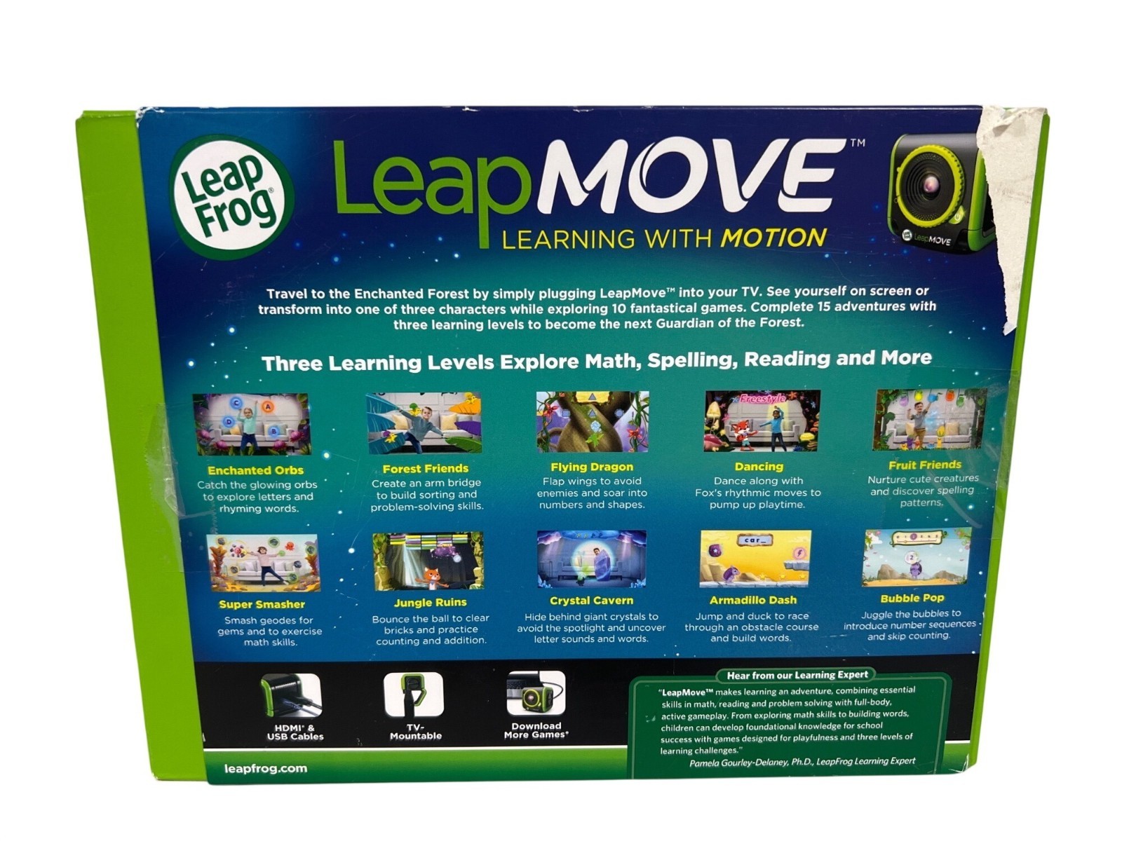 LeapFrog LeapMove Interactive Learning Game Ages 4-7 Years – New, Open Box