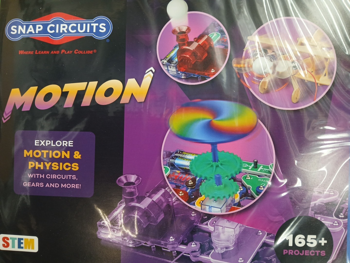 Motion Electronics Discovery Kit SCM-165 Elenco Snap Circuits Ages 8-108