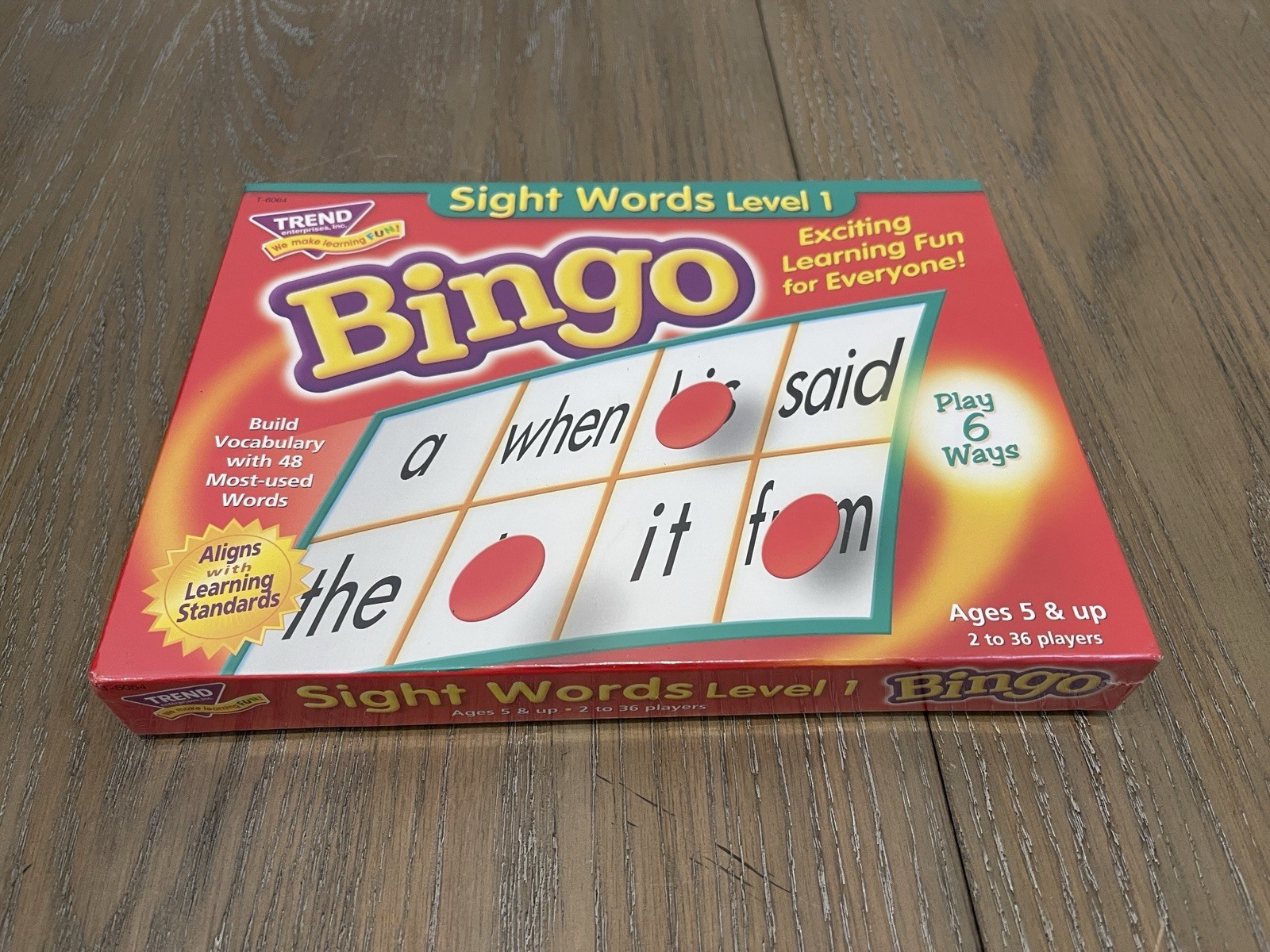 Trend Enterprises Sight Words Bingo Brand NEW Sealed Game Educational Level 1