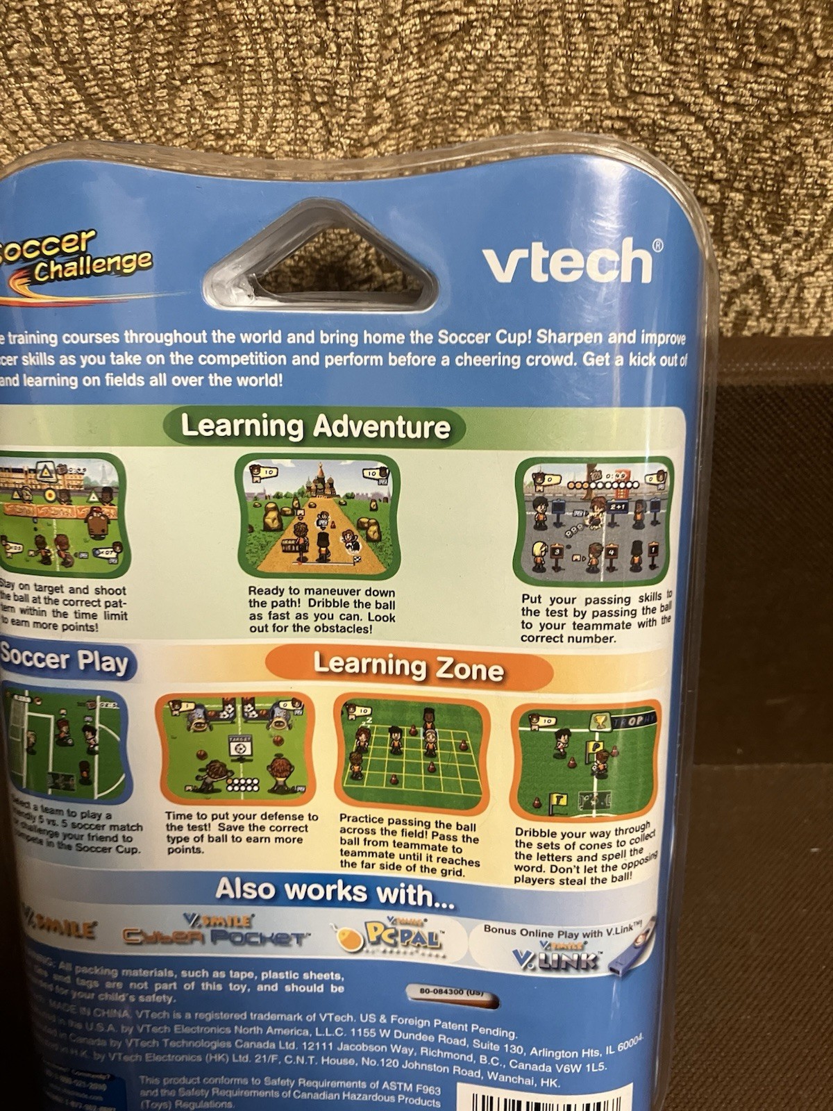 Vtech V.Smile V.Motion Soccer Challenge 4-6 Years New Sealed