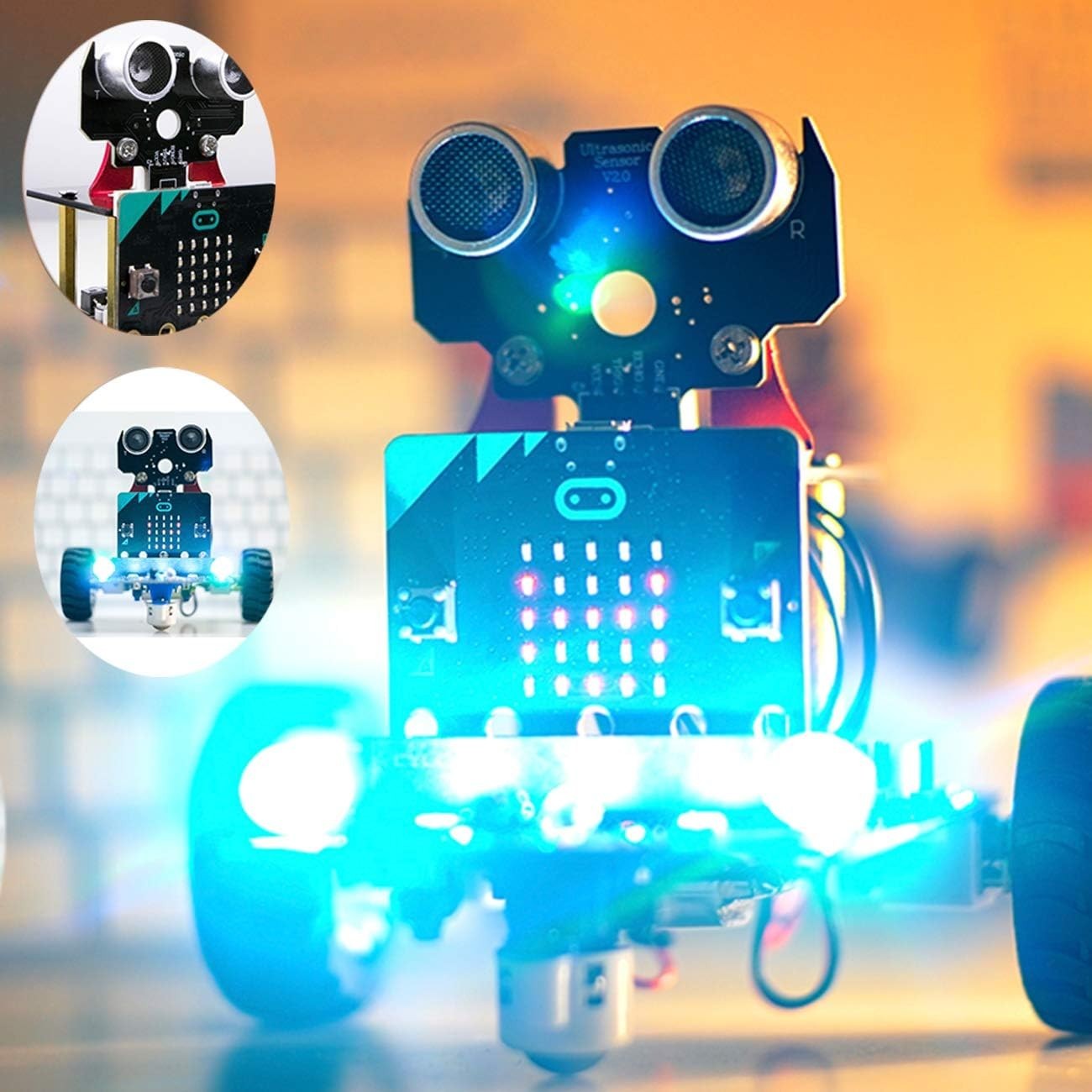 Yahboom Micro:bit STEM Robot Car Kit for Kids Coding Python Robotics DIY