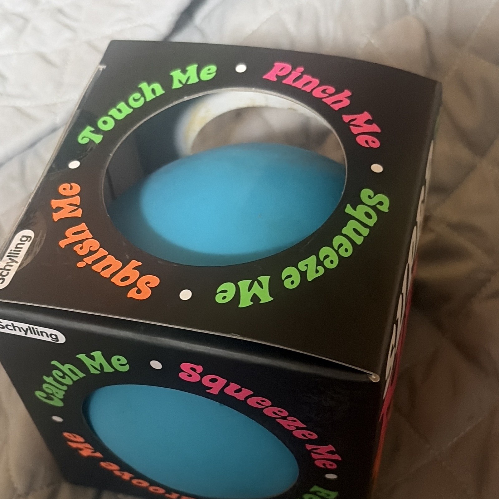Schylling Super Nee Doh Groovy Glob Blue Squeeze Toy Stress Ball, Ages 3+