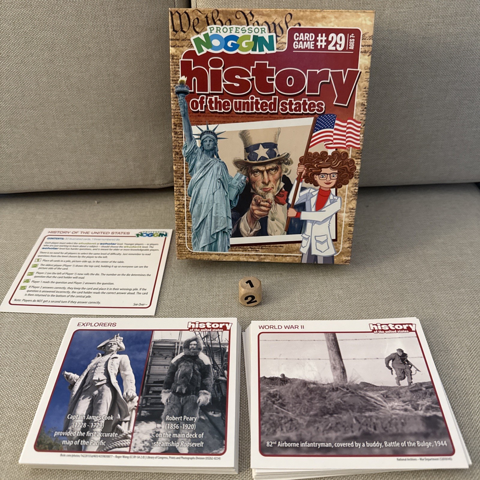 Professor Noggin’s History of the United States Card Game #29 Age 7+