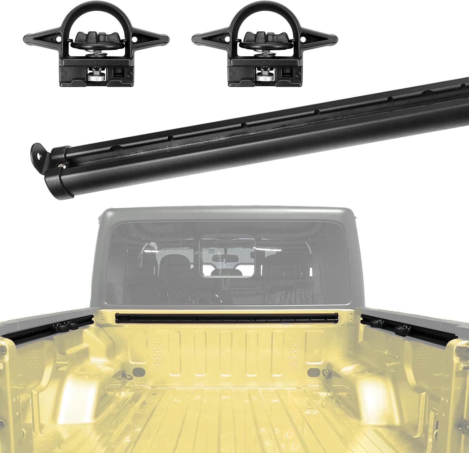 Fit for Jeep Gladiator Trail Rail System Compatible with 2020-2023 Gladiator Bed