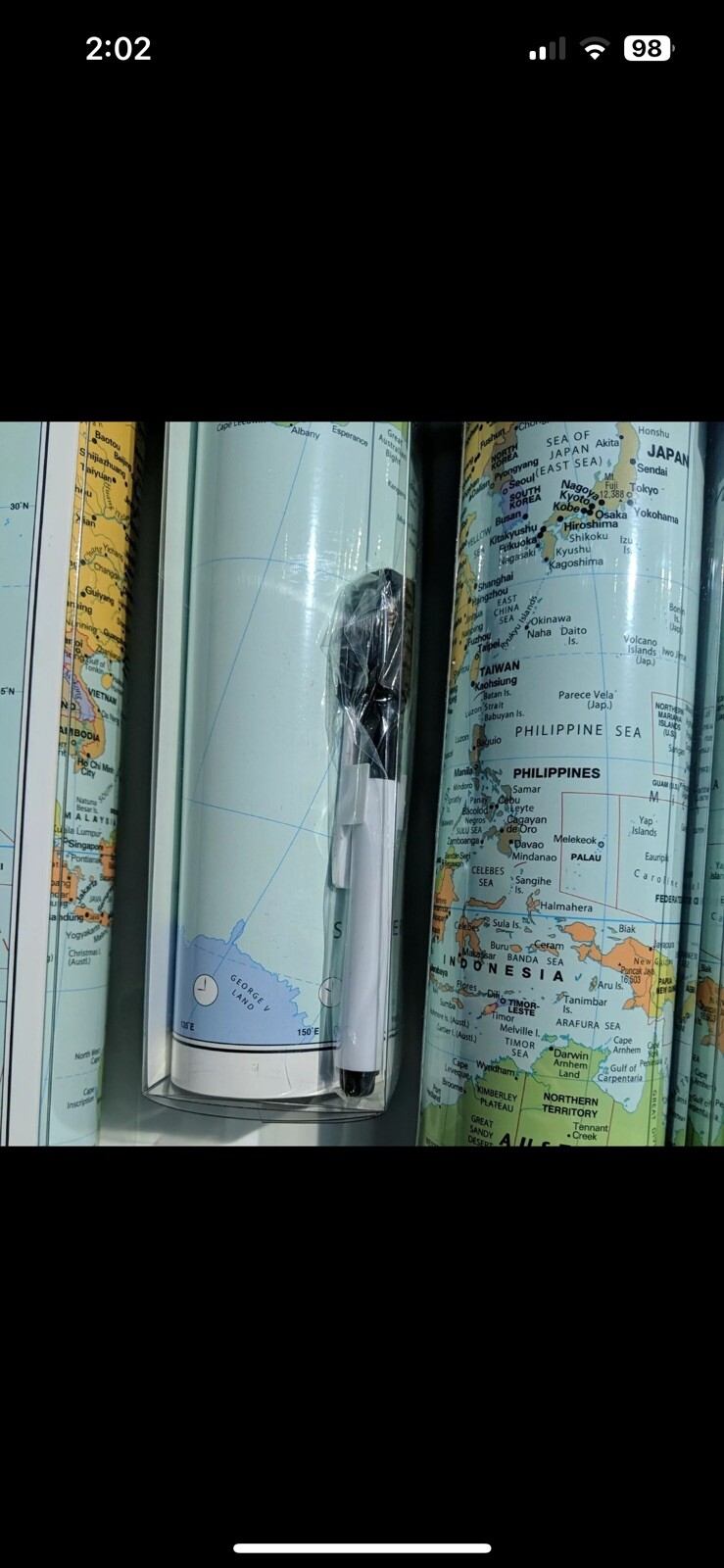World Dry-Erase Map Brewster Wall Pops WPE99074 Peel Stick Homeschool 4pk