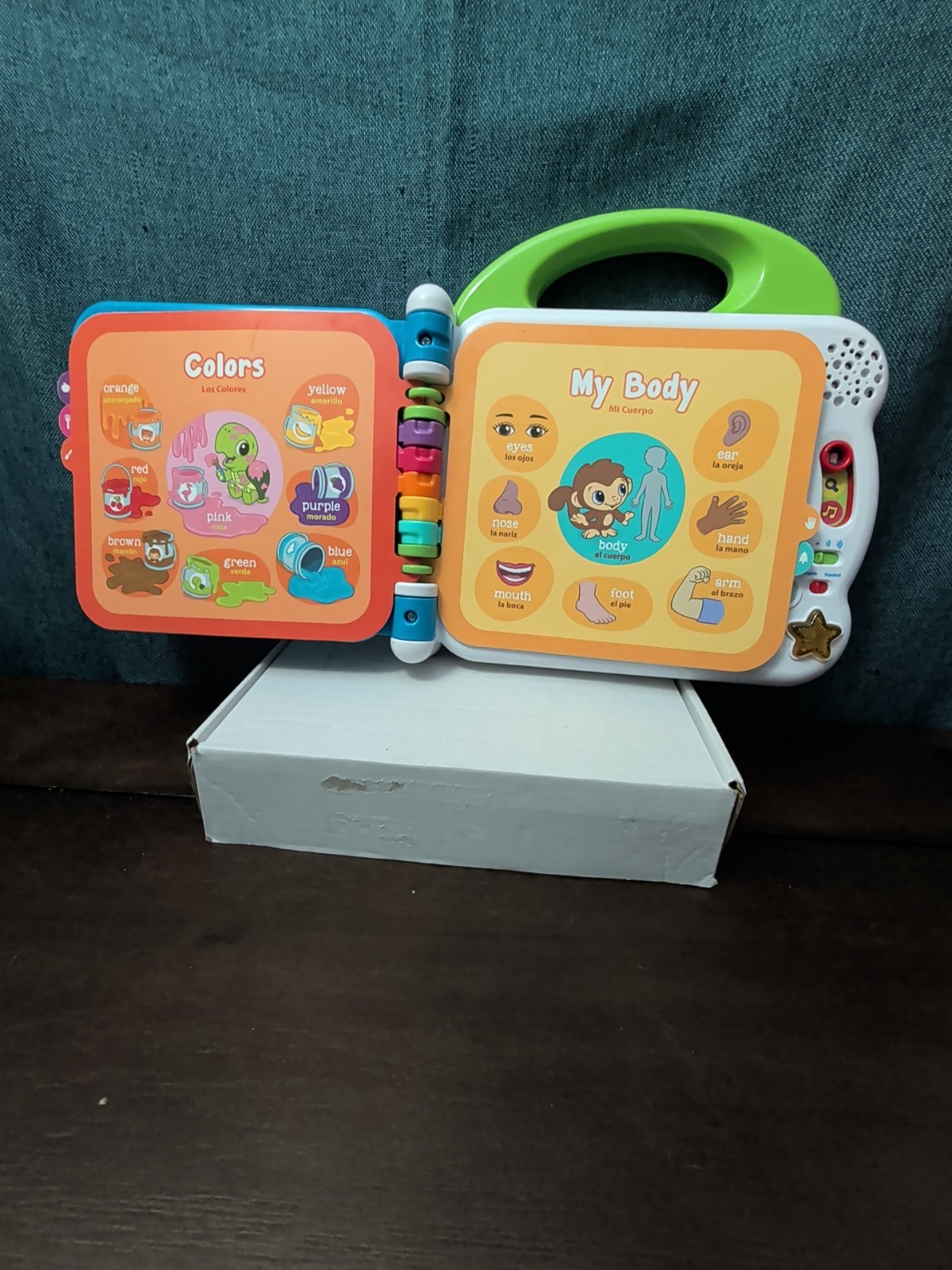 LeapFrog 100 Words Electronic Book | English Spanish Bilingual | Toddler Speech