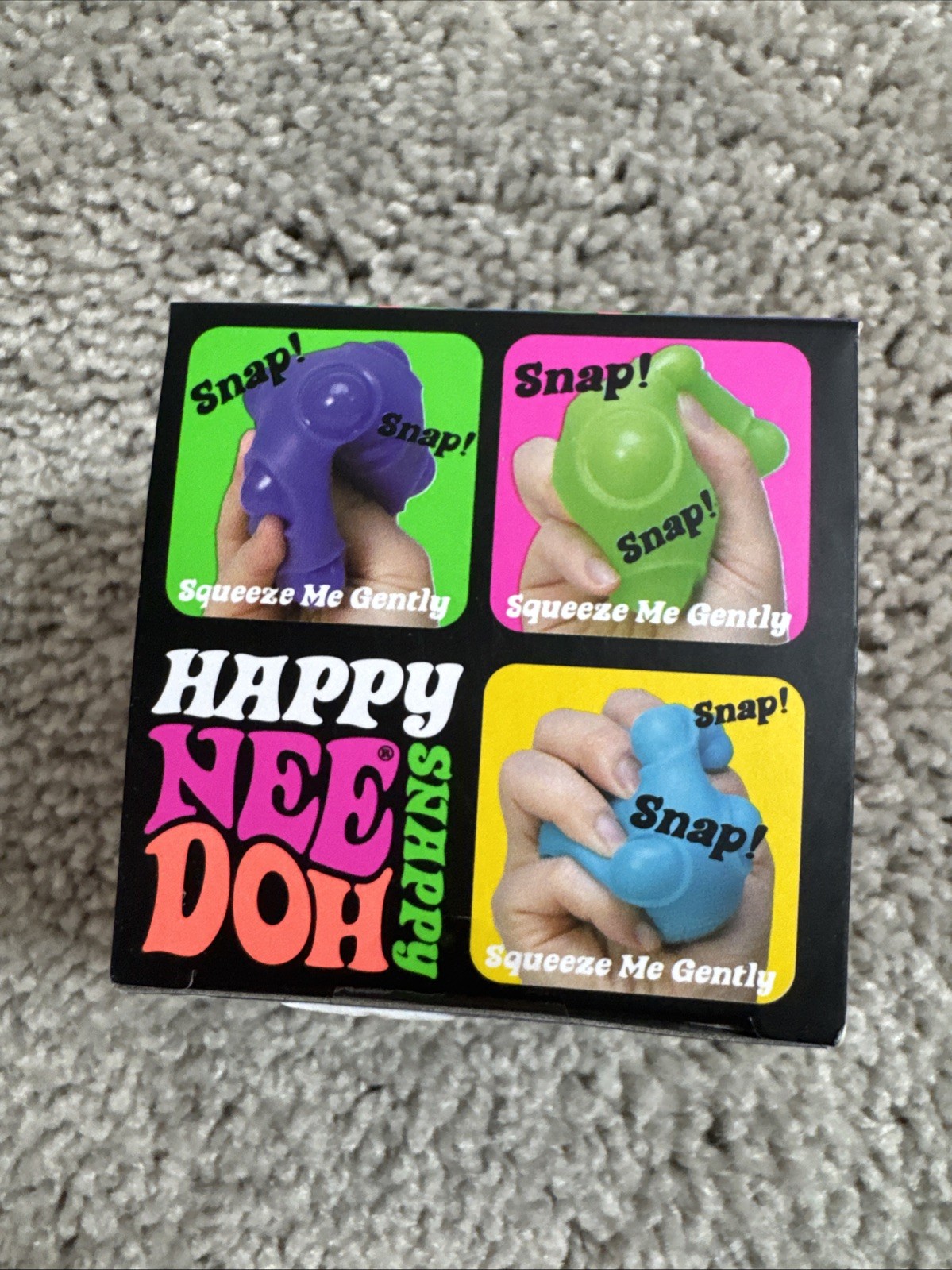 RARE PURPLE Happy Snappy Push Popping Groovy Glob Air Filled NEEDOH Push POP