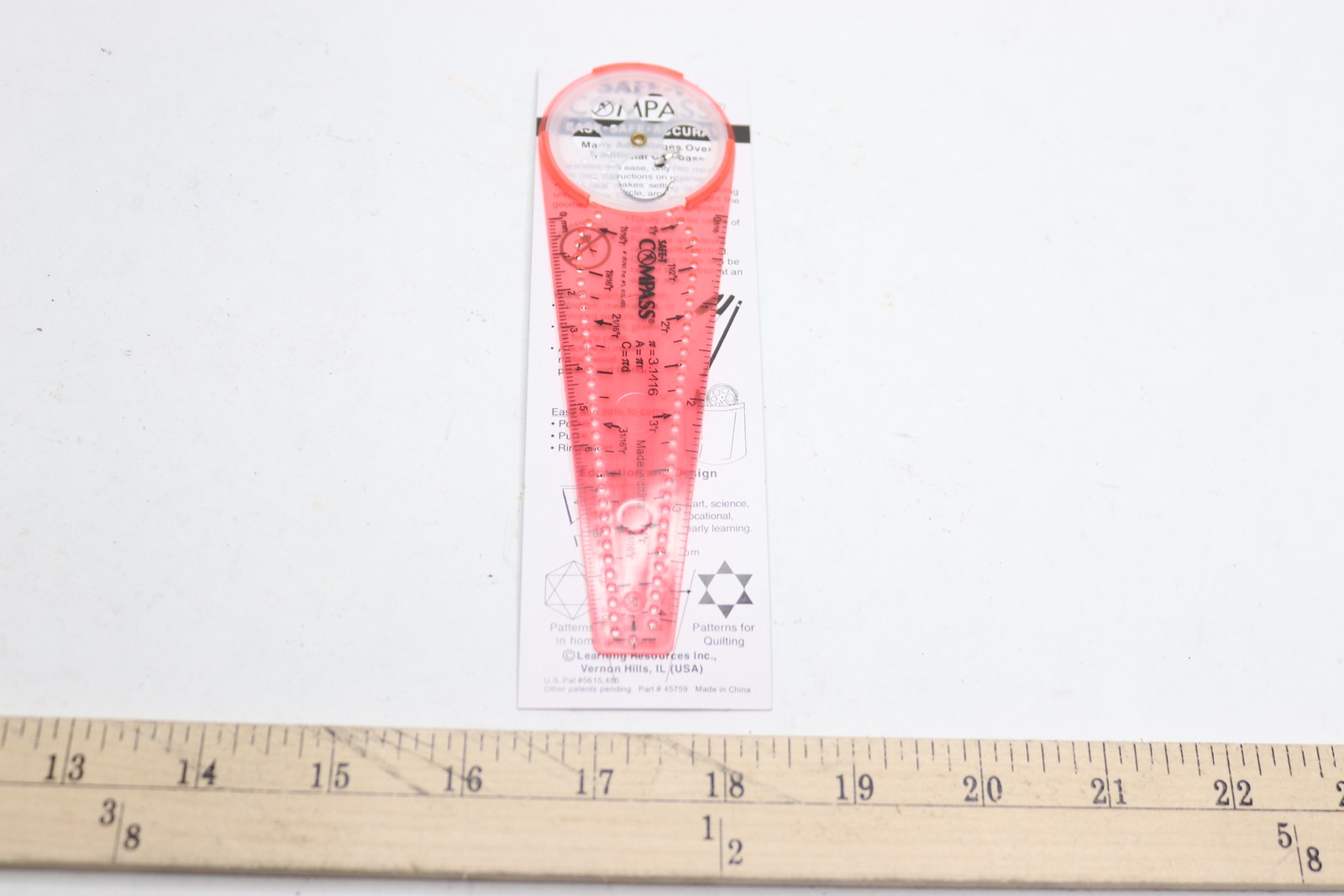 Learning Resources Classroom Safety Compass Geometric Tracer Ages 8+