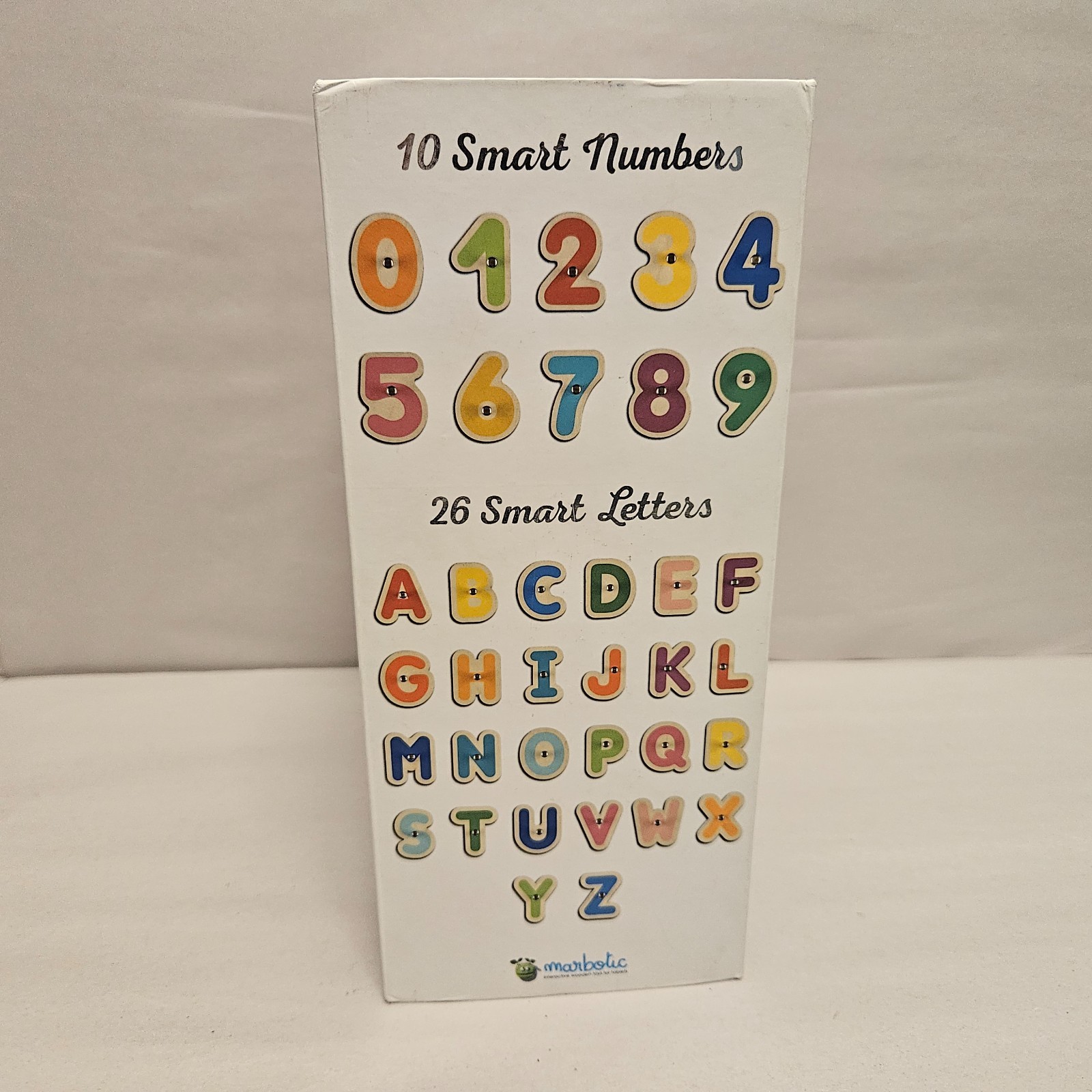 Marbotic Smart Kit 26 Letters & 10 Numbers Interactive Wooden Toys For Tablet