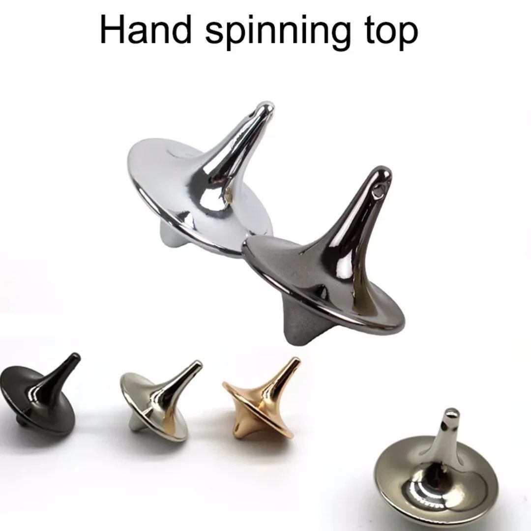 High-End EDC Metal Turntable Top – Zinc Alloy Vintage Totem Desk Stress Relief