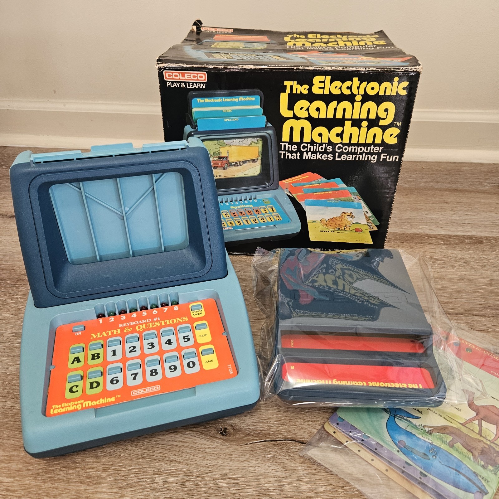 Vintage 1980 Coleco Electronic Learning Machine 2210 TESTED & WORKS