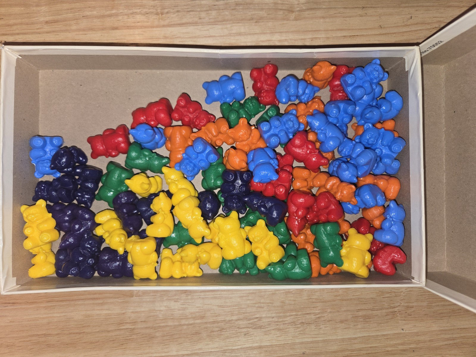 Educational Counting/Colors TEDDY BEAR Plastic Pieces. 88 pieces.