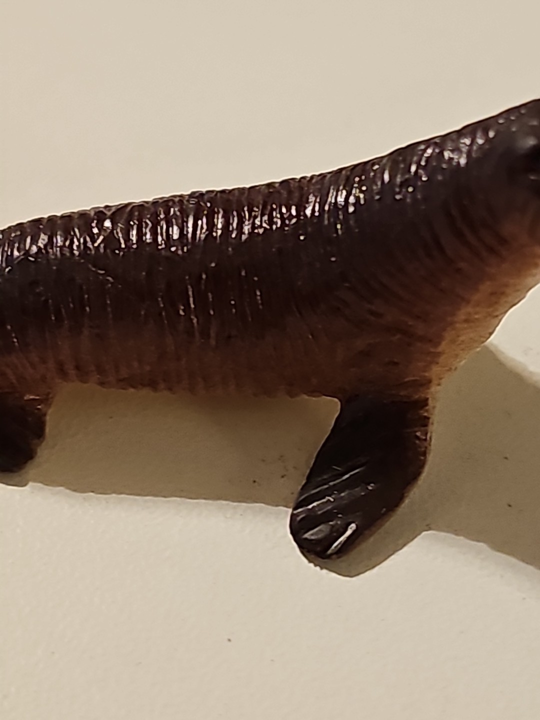 Unbranded Brown Sea Lion Plastic Toy Figure- 2.5 Inches Long, 1 Inch Tall