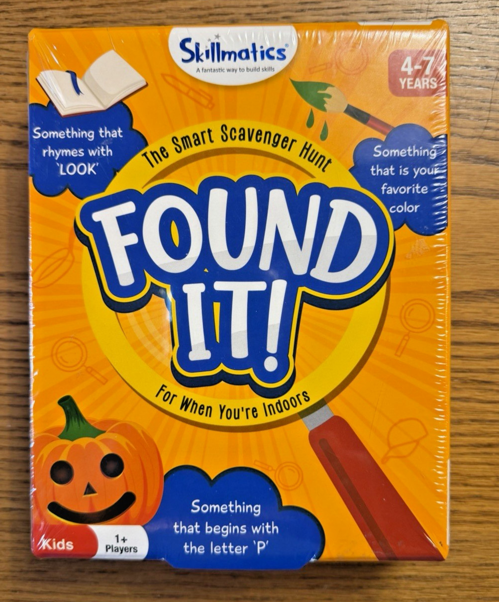 Skillmatics FOUND IT Indoors Scavenger Hunt Card Game Educational NEW Sealed