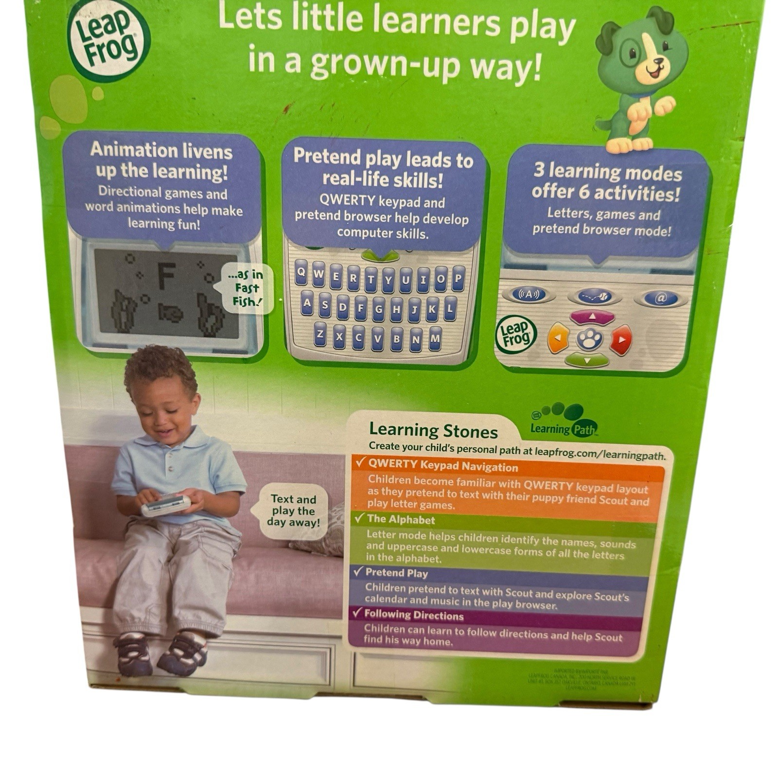 NIP LeapFrog Text & Learn Handheld Electronic Educational Game Sealed