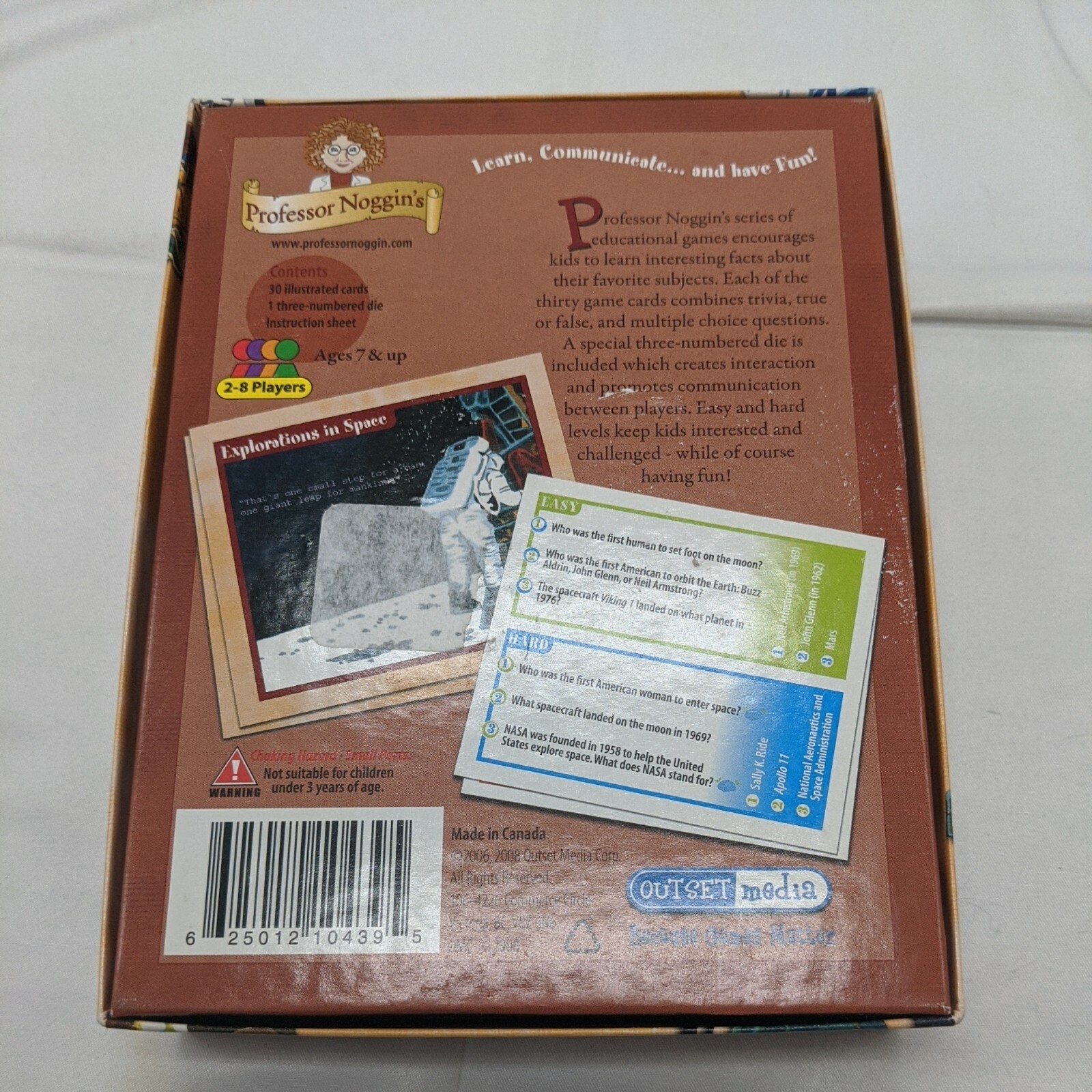 Professor Noggin’s History of the United States Card Game #29 Ages 7 & Up