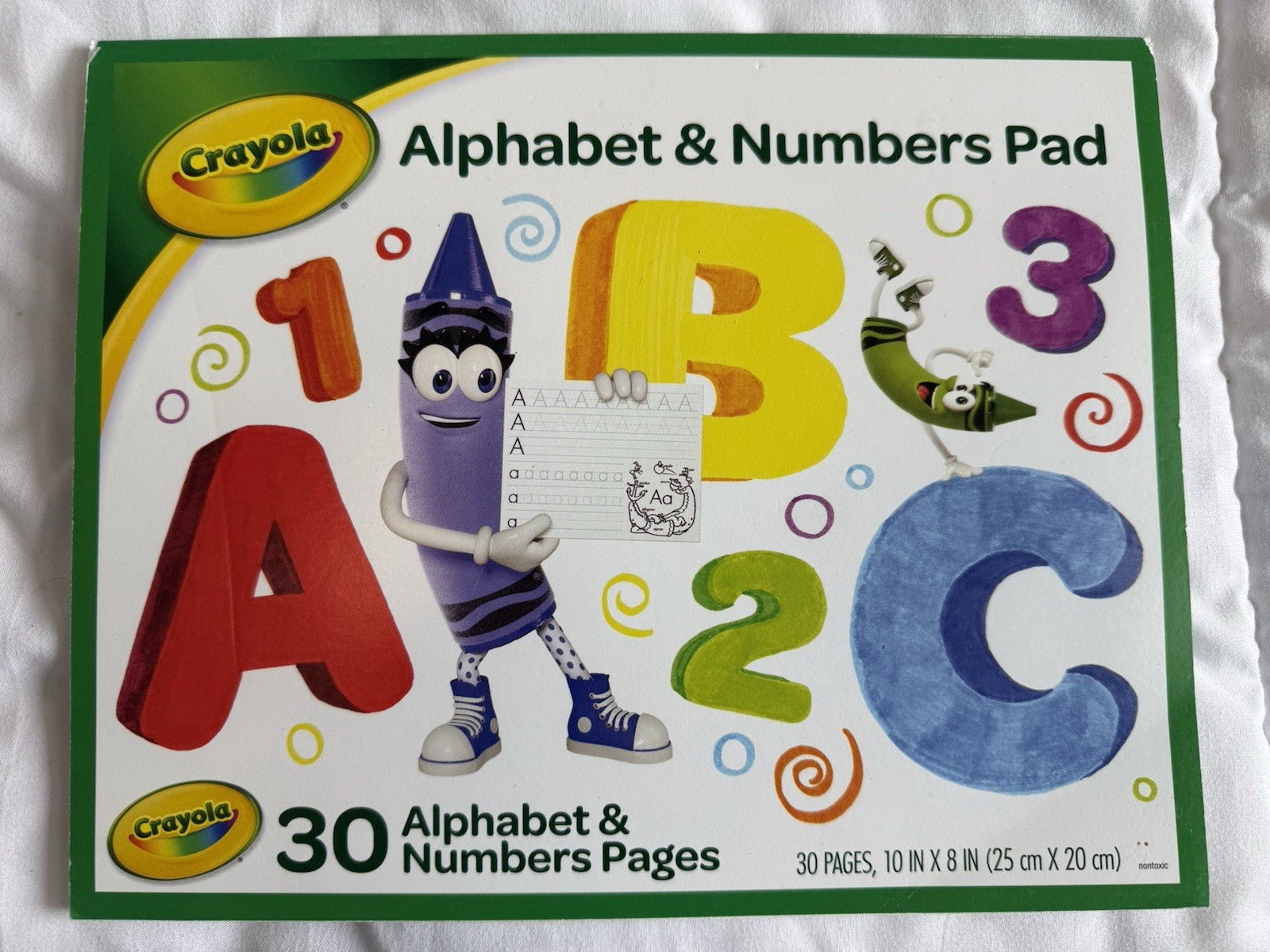 NEW Crayola Alphabet and Numbers Practice Pad 30 pages Kindergarten