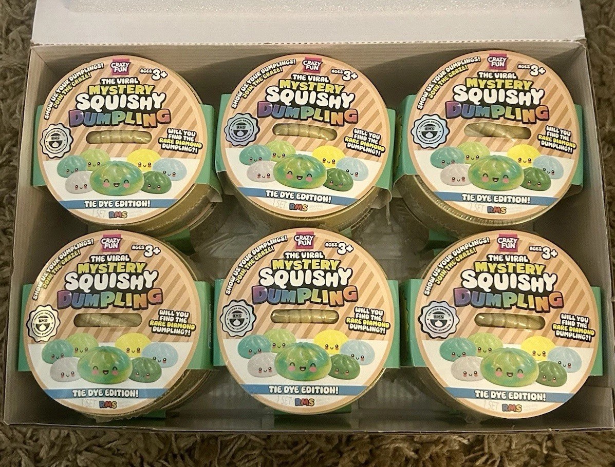 NEW *12* ORIGINAL The Viral Mystery Squishy Dumpling Tie Dye Edition Sealed RMS!