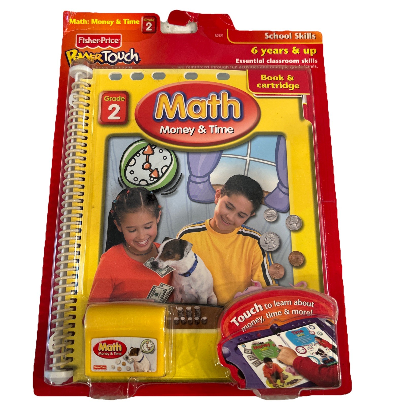 Fisher Price Power Touch Math Money & Time – Grade 2 Book and Cartridge New