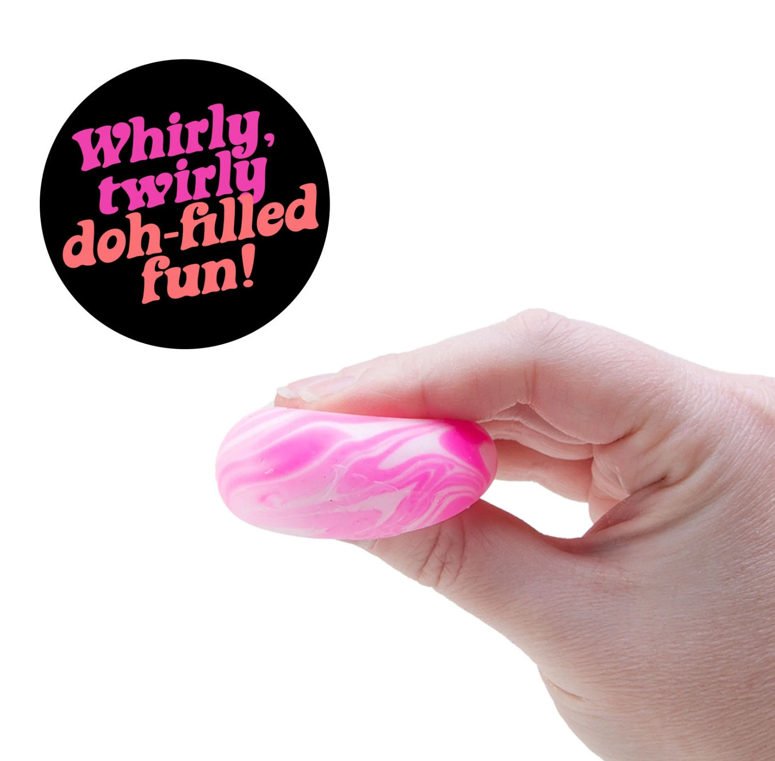 NeeDoh Teenie Swirl 4-pack, Nee Doh Mini Squishy Stress Balls, Set Of Four NEW
