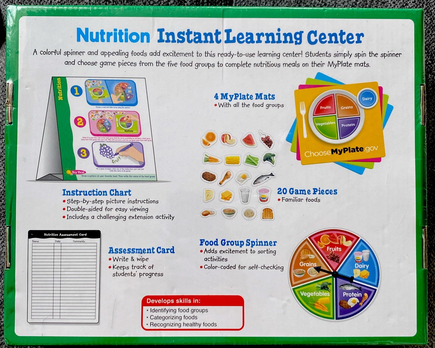 New Sealed Lakeshore DD975 Nutrition Instant Learning Center Game Preschool
